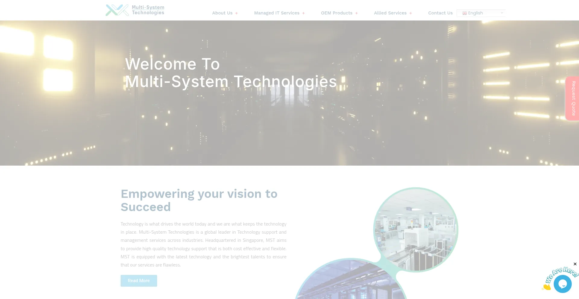 Website screenshot of Multisystemtechnologies.com