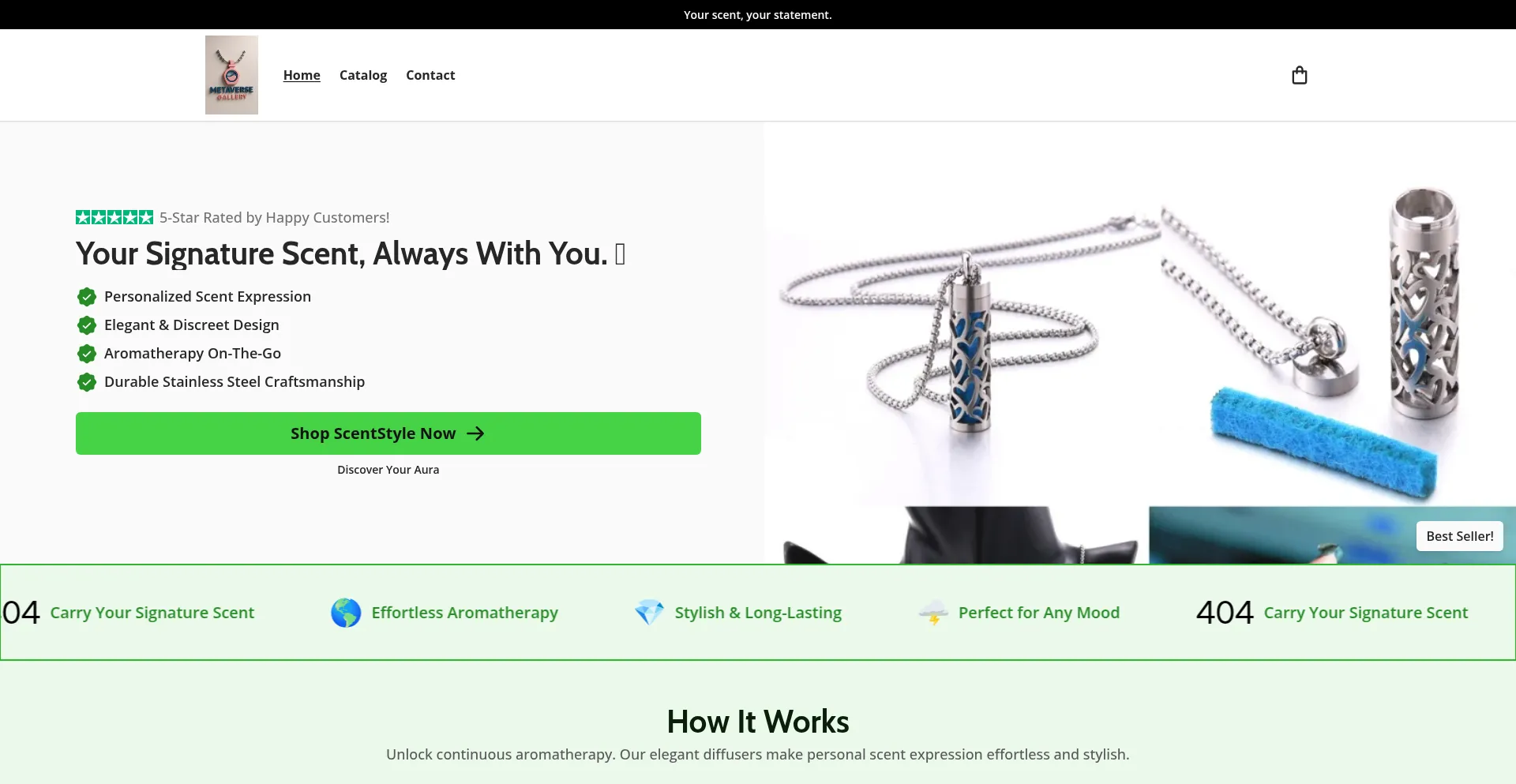 Website screenshot of Multiversegallery.com