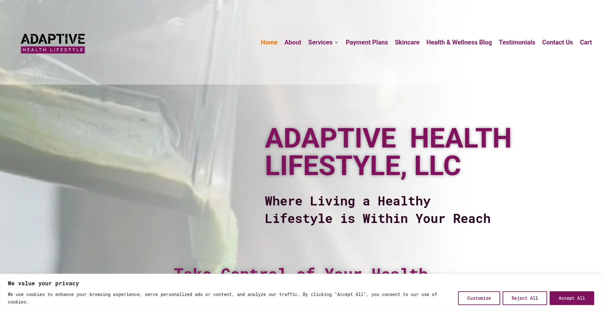 Website screenshot of Muskhealthtips.online