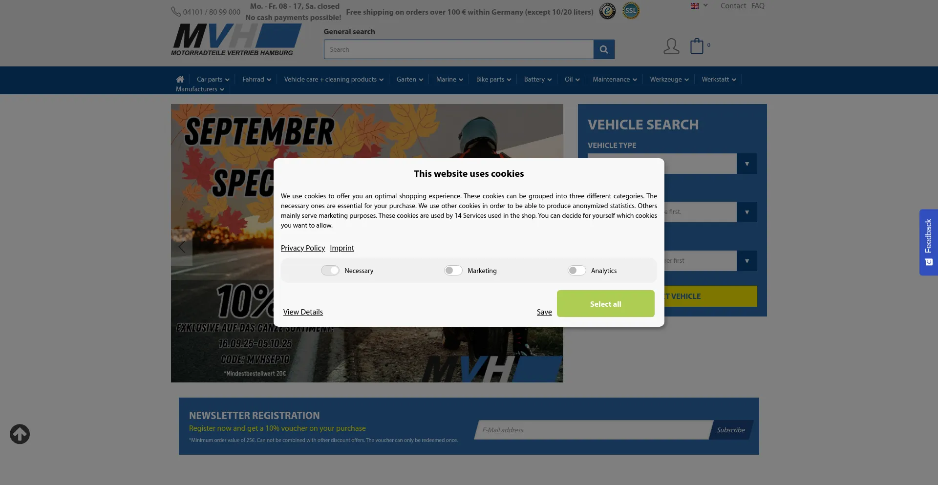 Mvh-online.de Screenshot