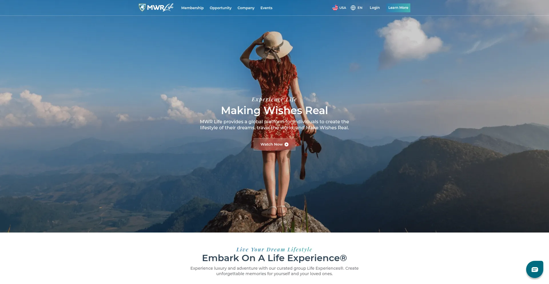 Website screenshot of Mwrlifekz.com