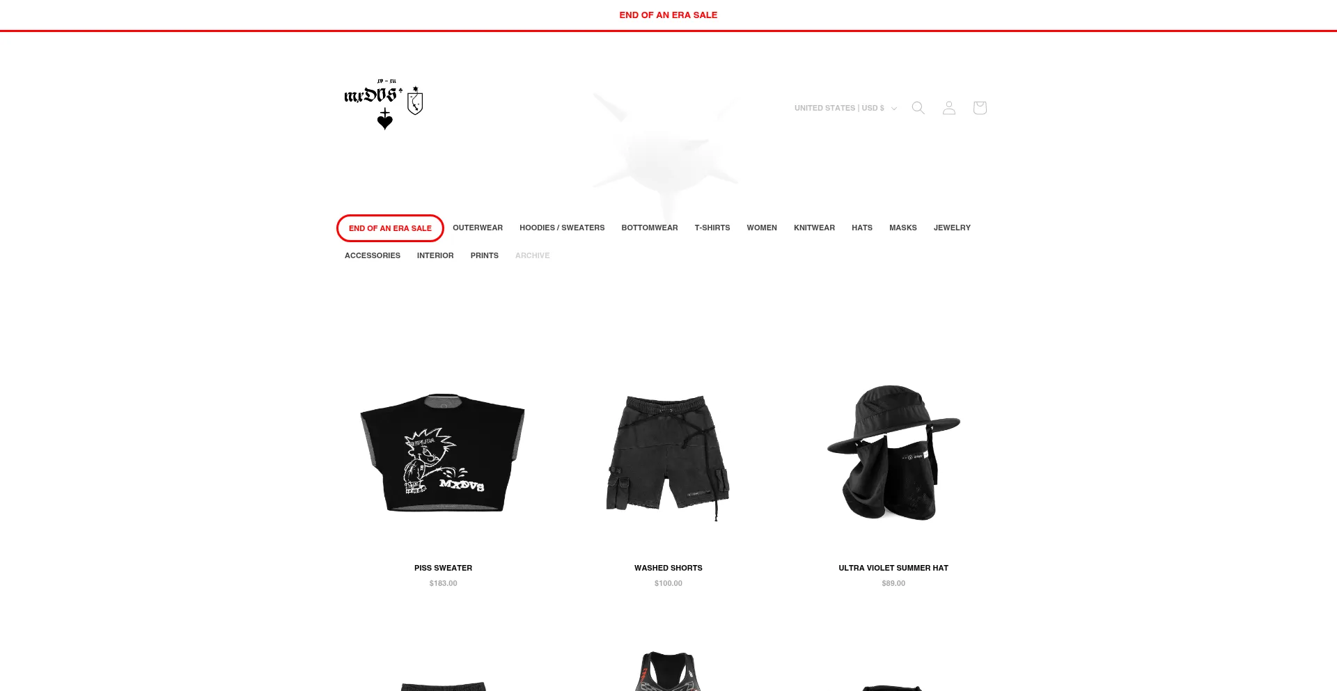 Website screenshot of Mxdvs.co