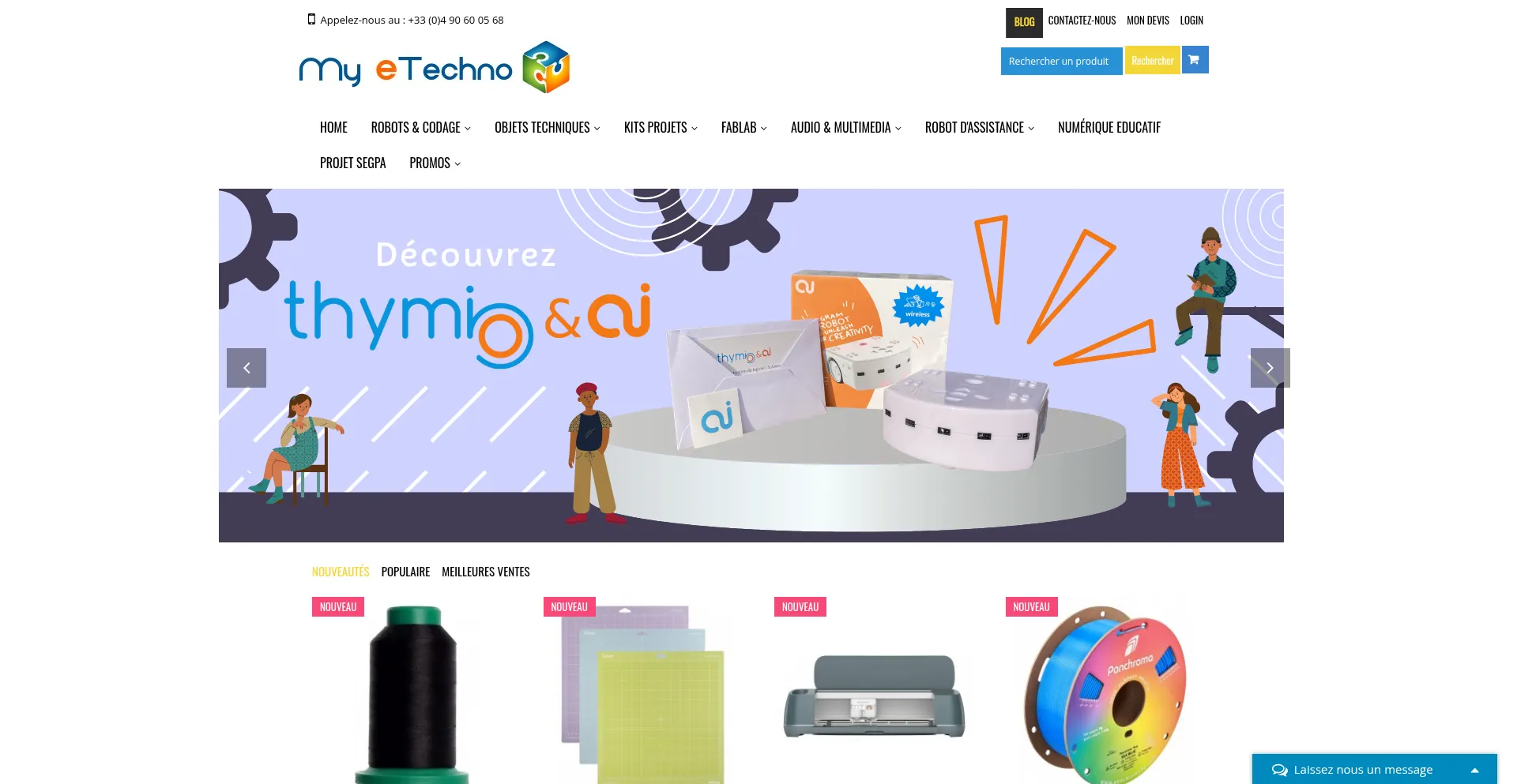 Website screenshot of My-etechno.com