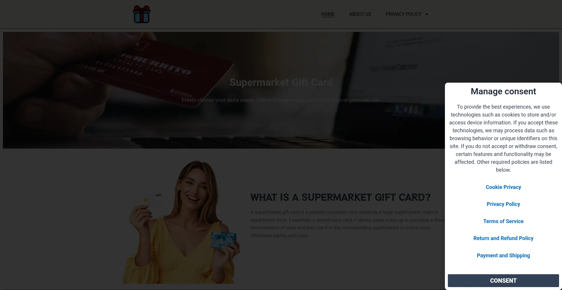 My-giftscards.com Screenshot