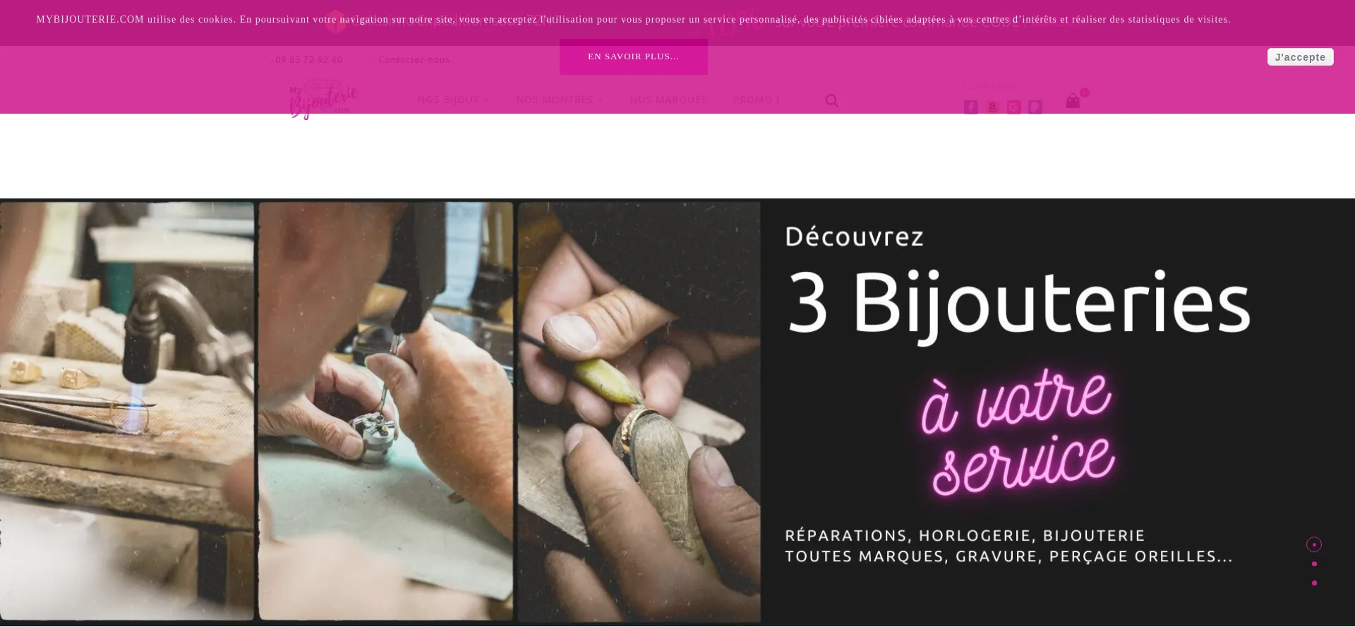Website screenshot of Mybijouterie.com