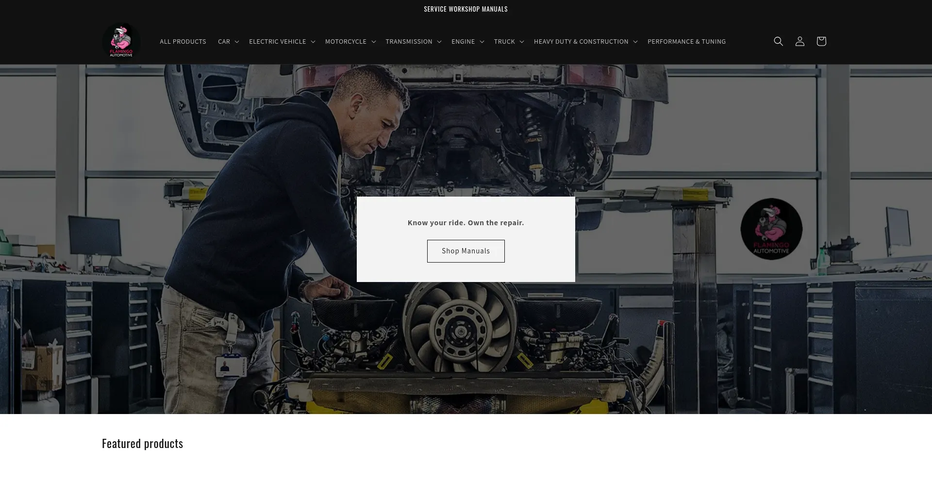 Website screenshot of Myblackflamingo.com