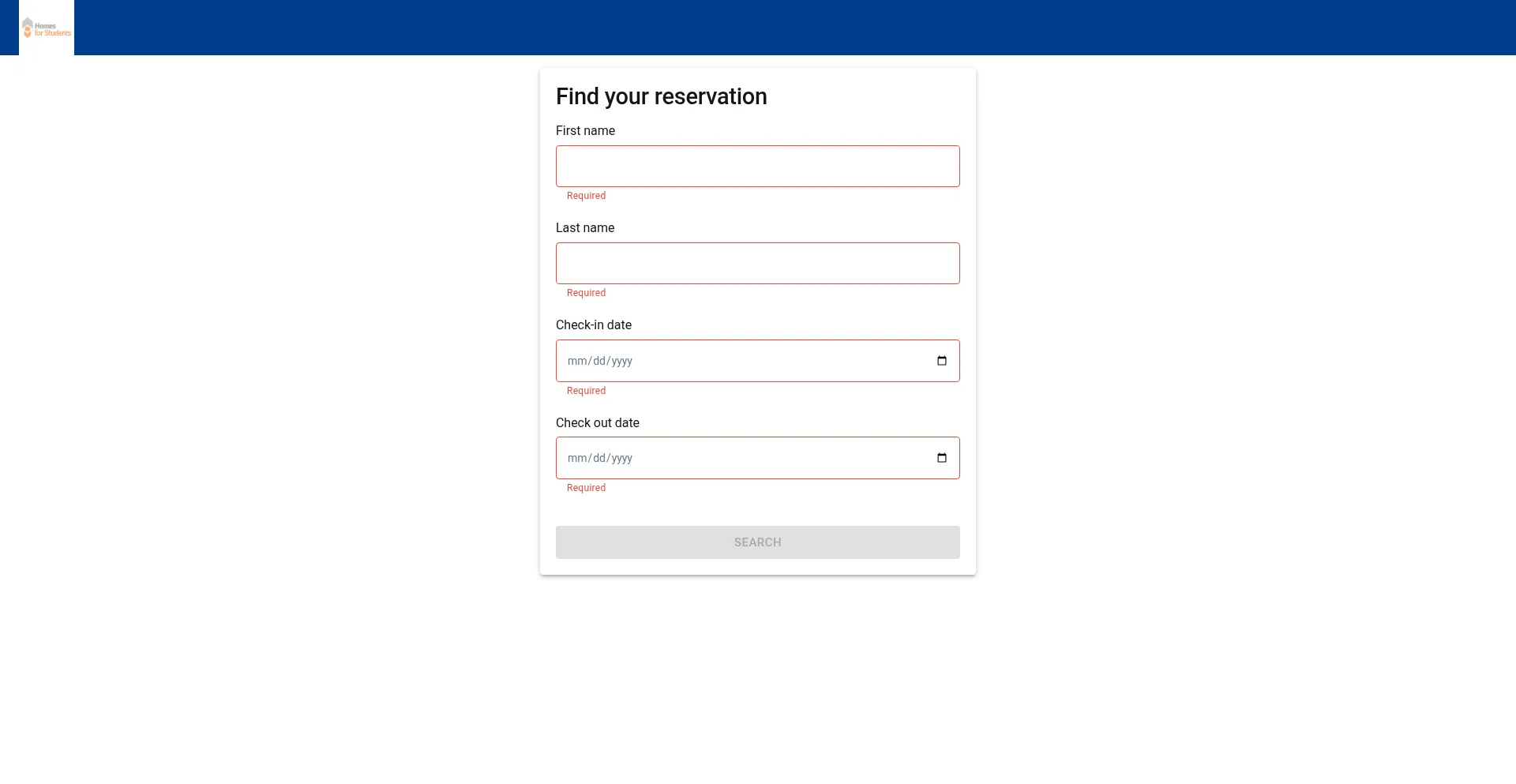 Website screenshot of Mycheckin.direct
