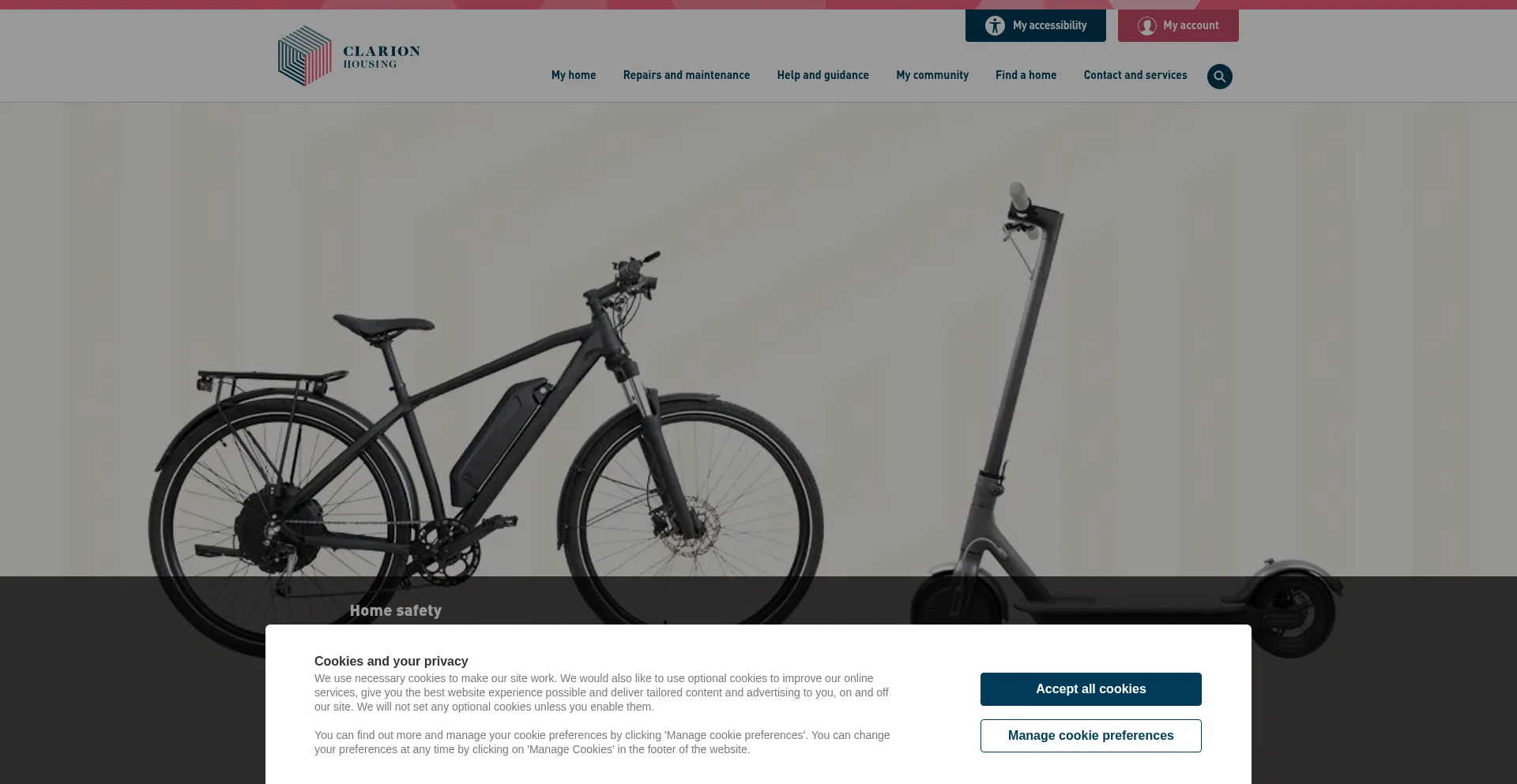 Myclarionhousing.com Screenshot