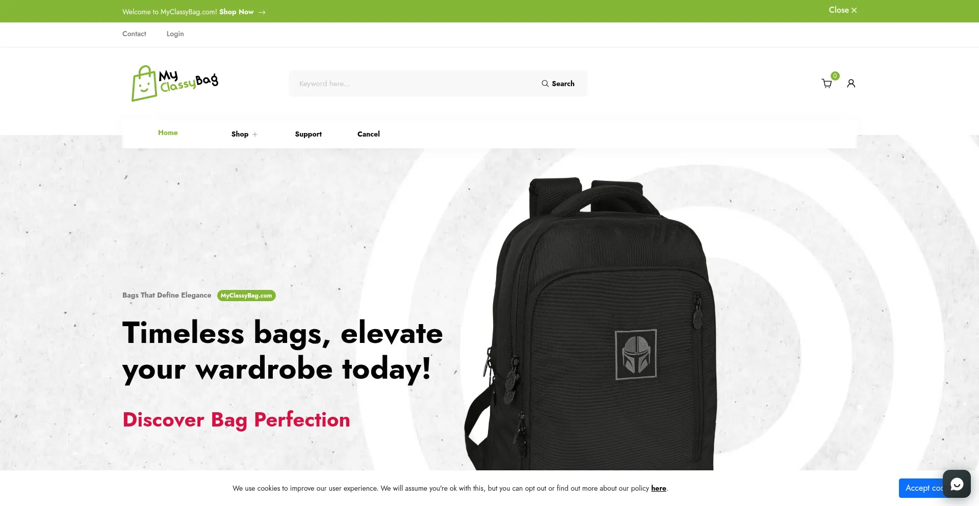 Myclassybag.com Screenshot