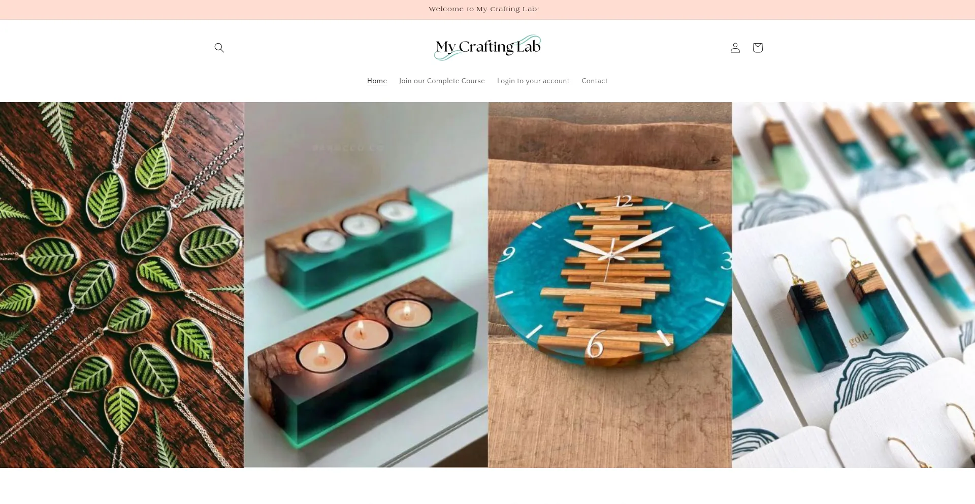 Website screenshot of Mycraftinglab.com