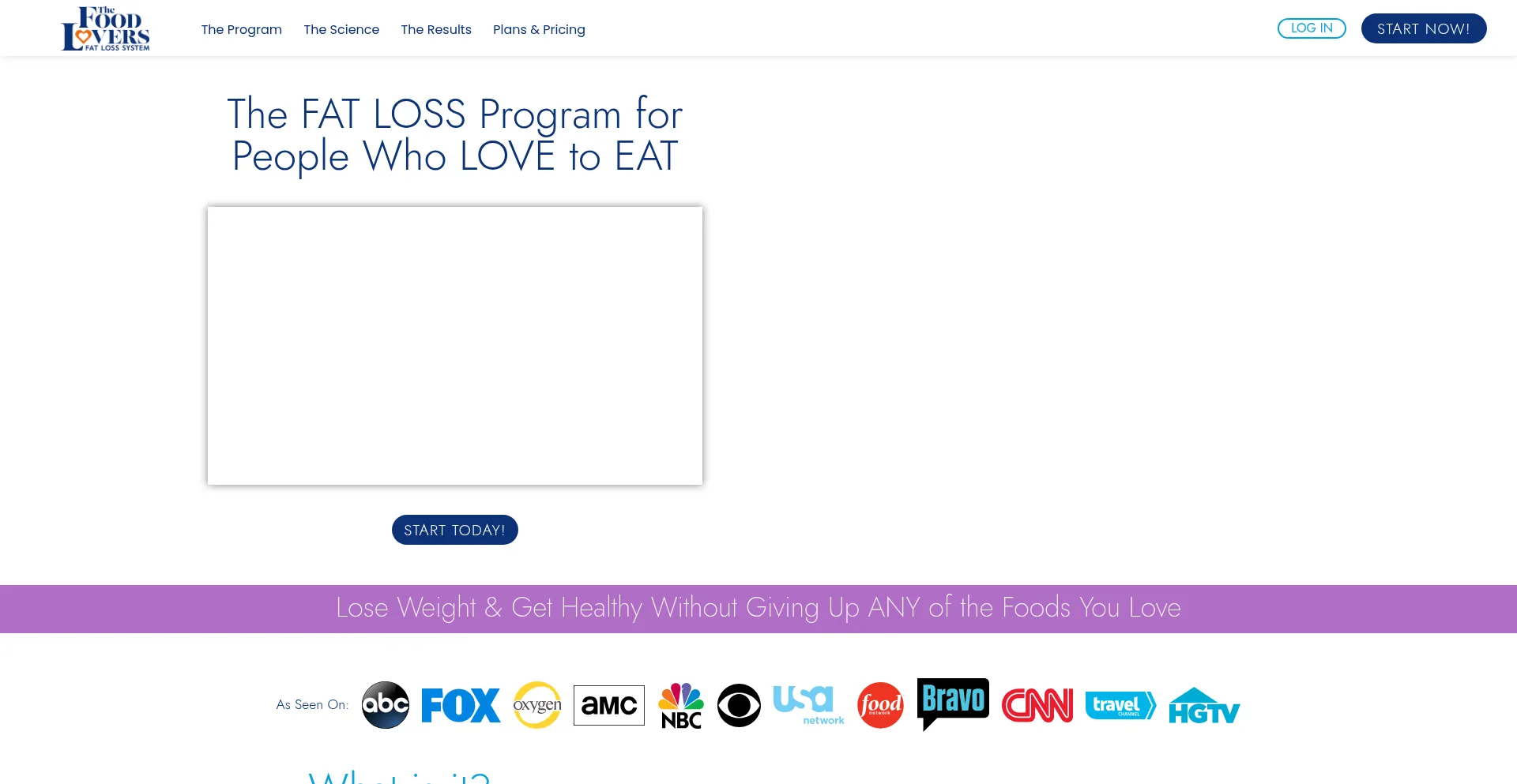 Website screenshot of Myfoodlovers.com