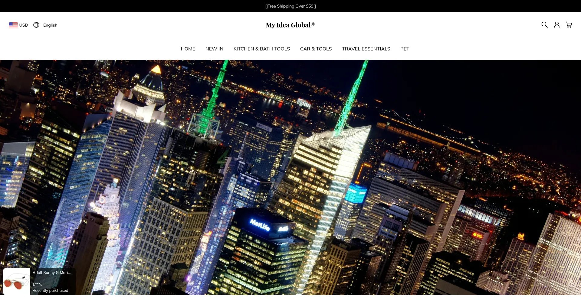 Website screenshot of Myideaglobal.com
