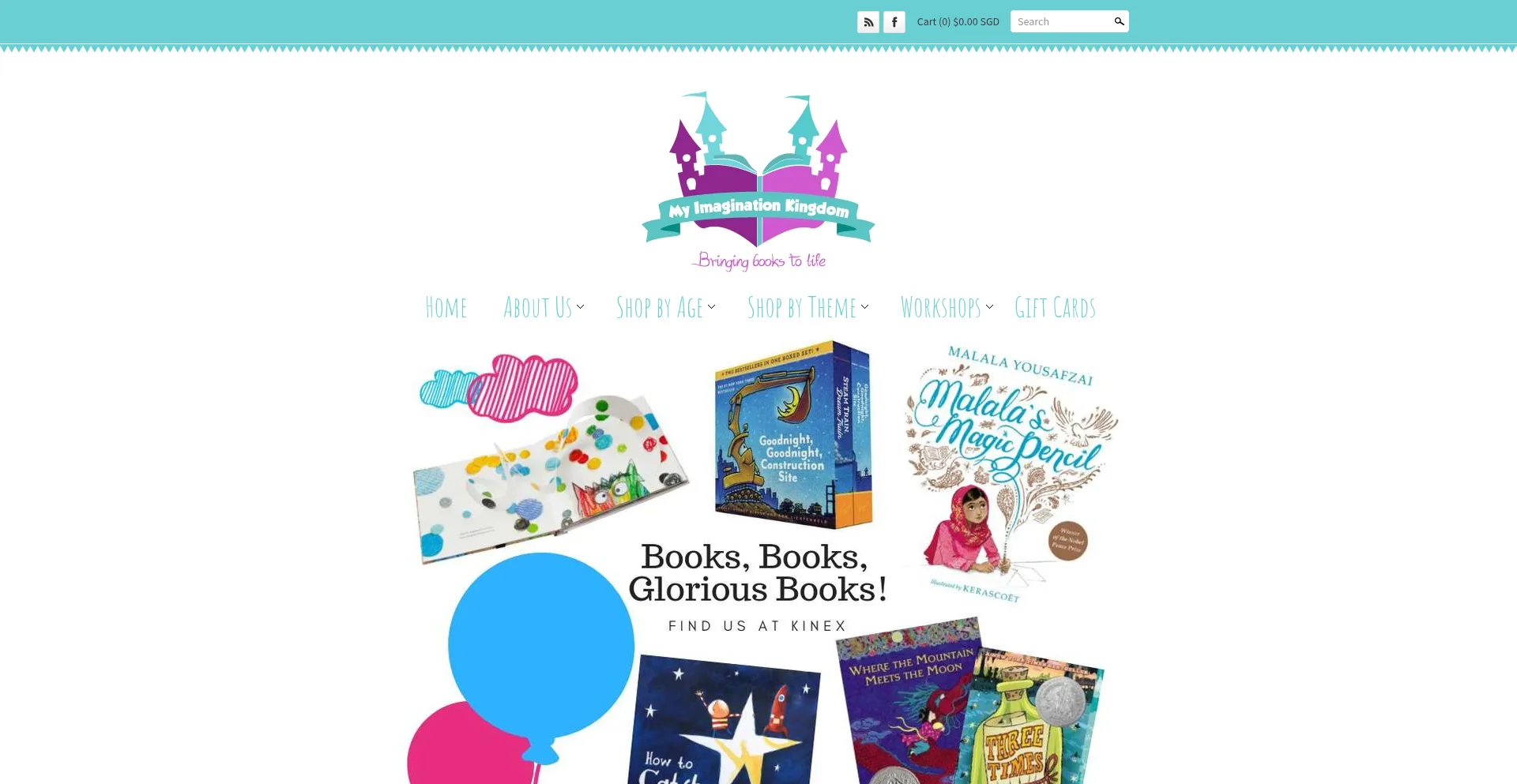 Website screenshot of Myimaginationkingdom.com