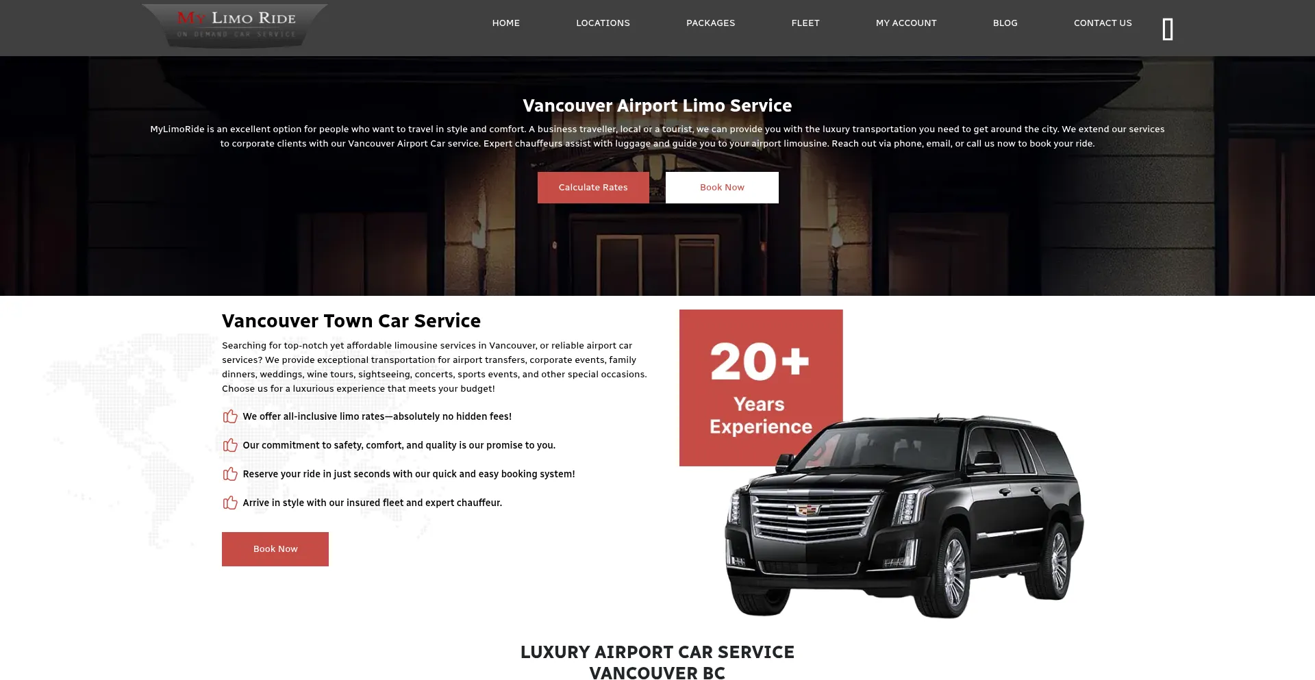 Website screenshot of Mylimoride.com