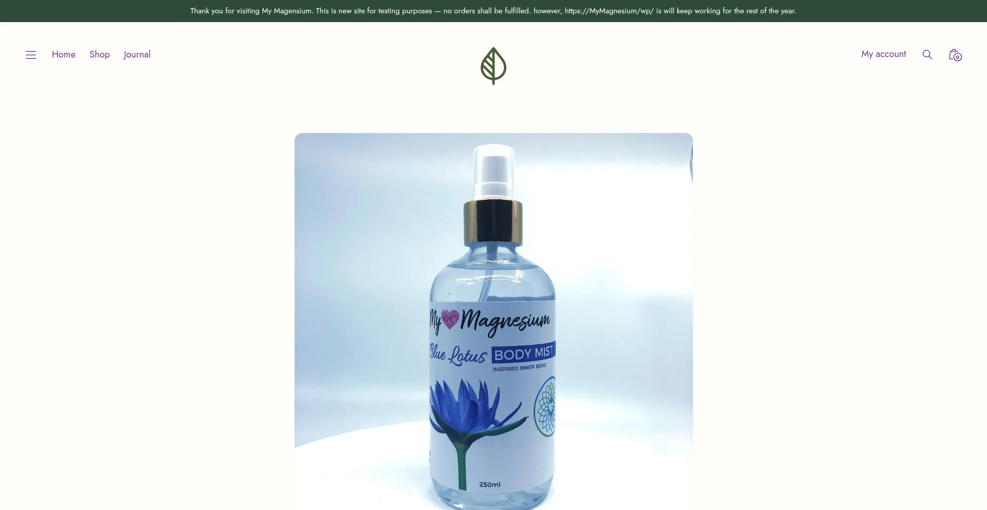 Mymagnesium.com Screenshot
