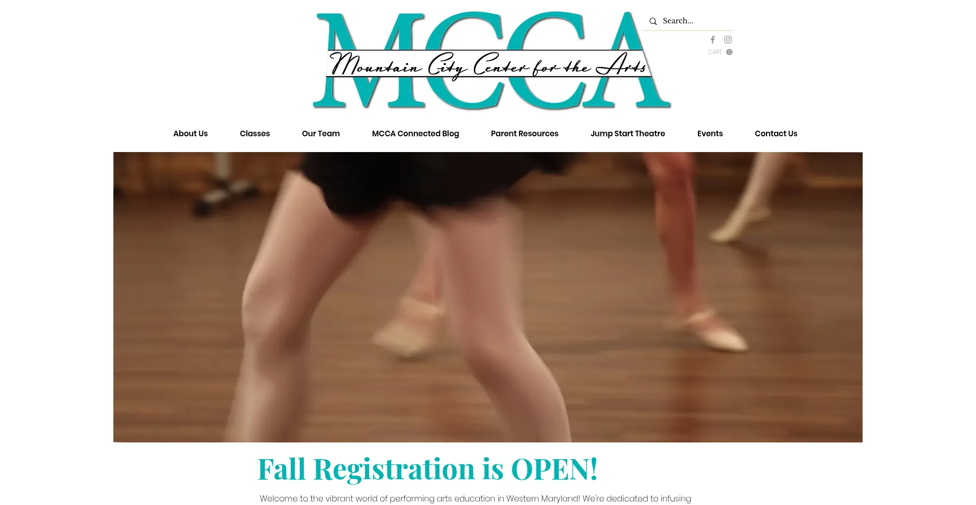 Website screenshot of Mymcca.com