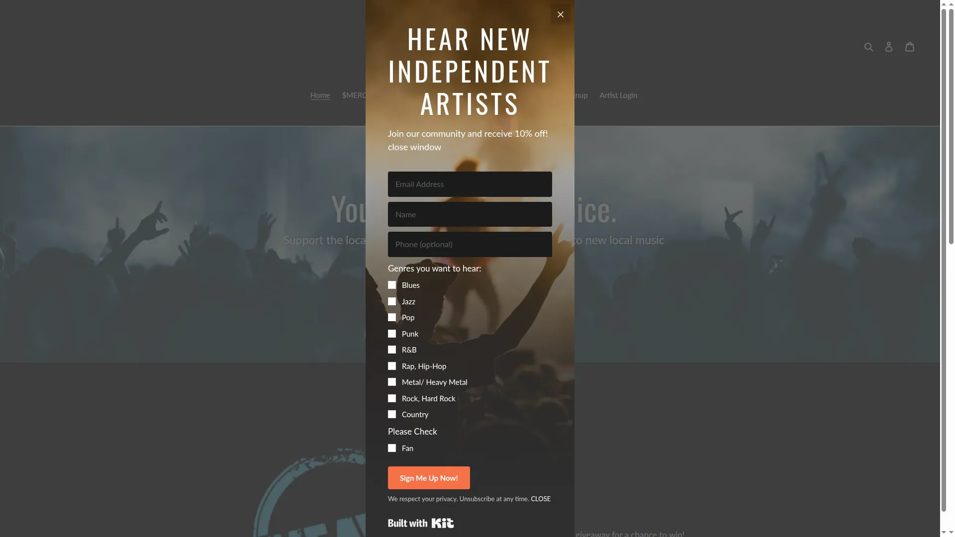Mymerchandmusic.com