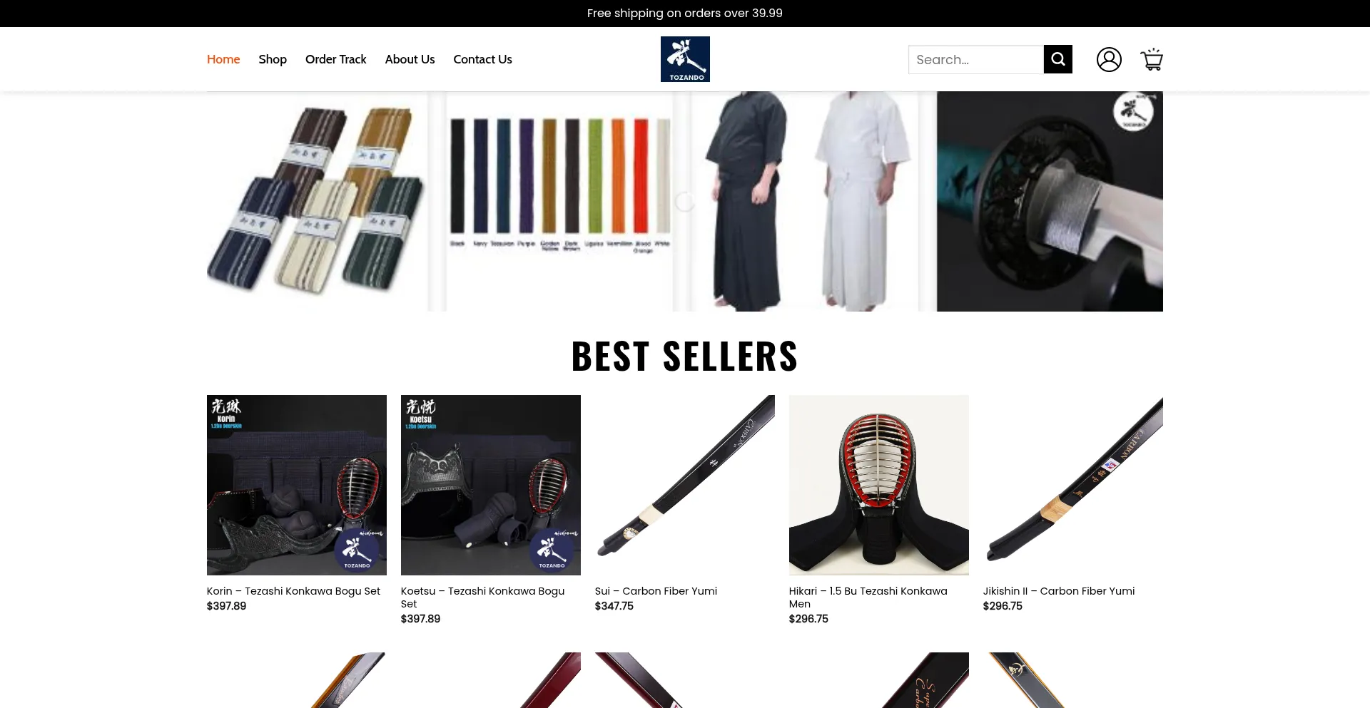 Website screenshot of Mytozando.shop