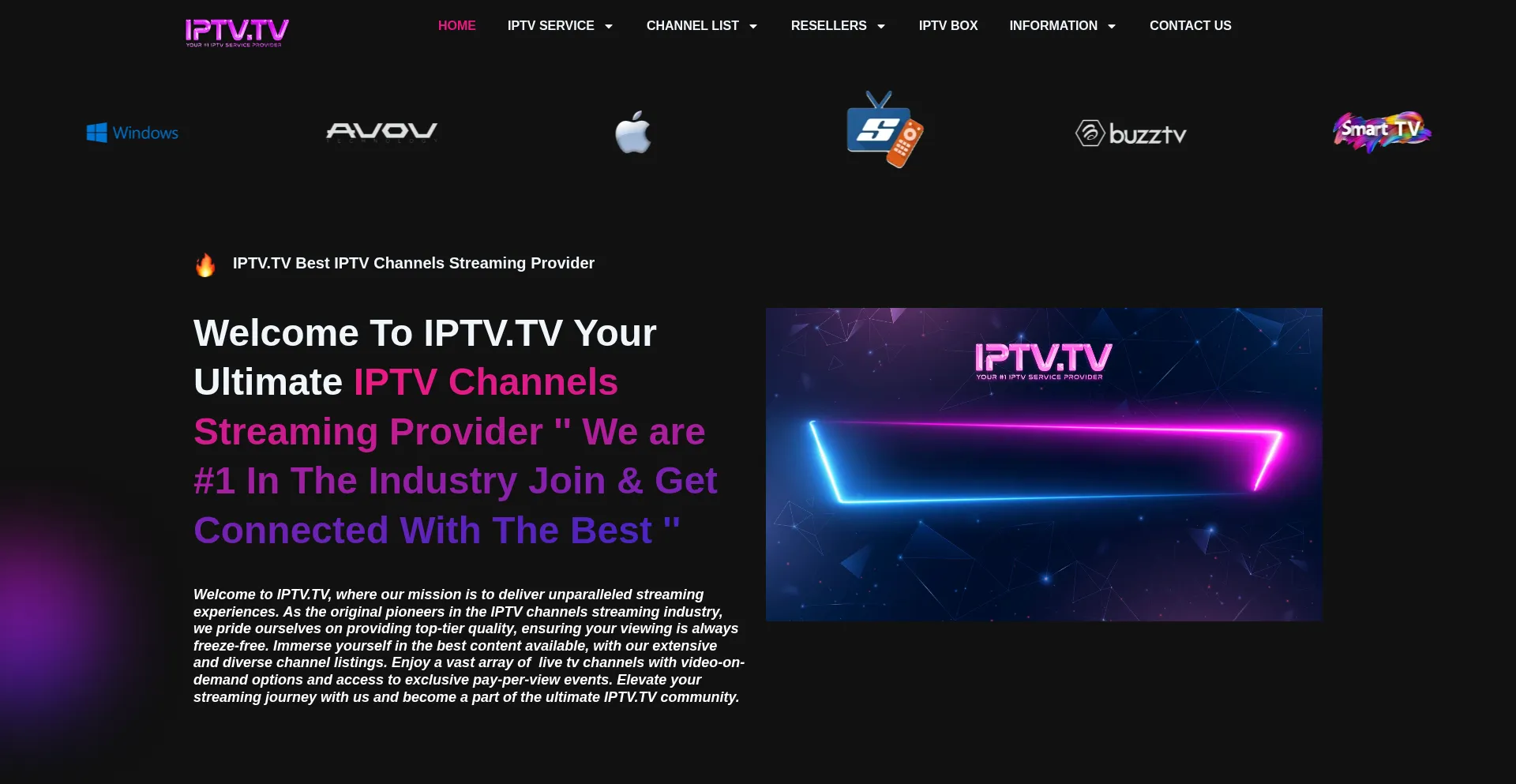 Website screenshot of Mytvaccount.com