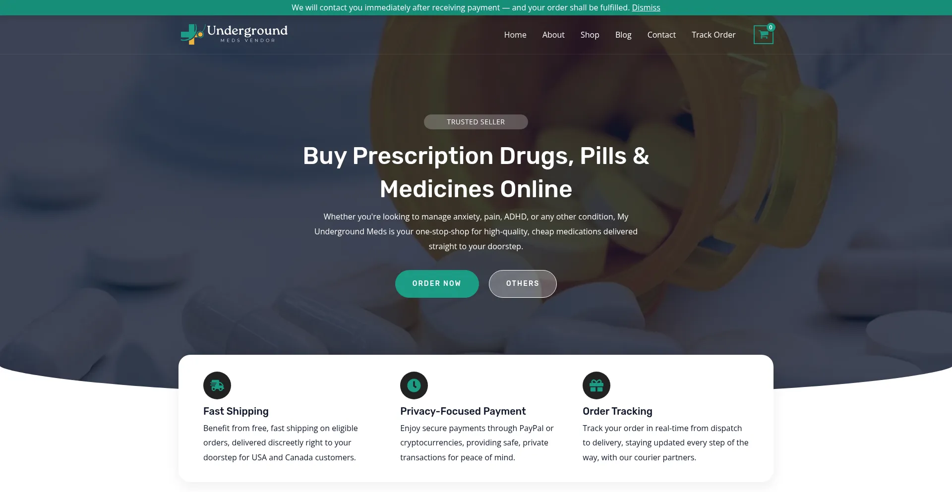 Myundergroundmeds.com Screenshot