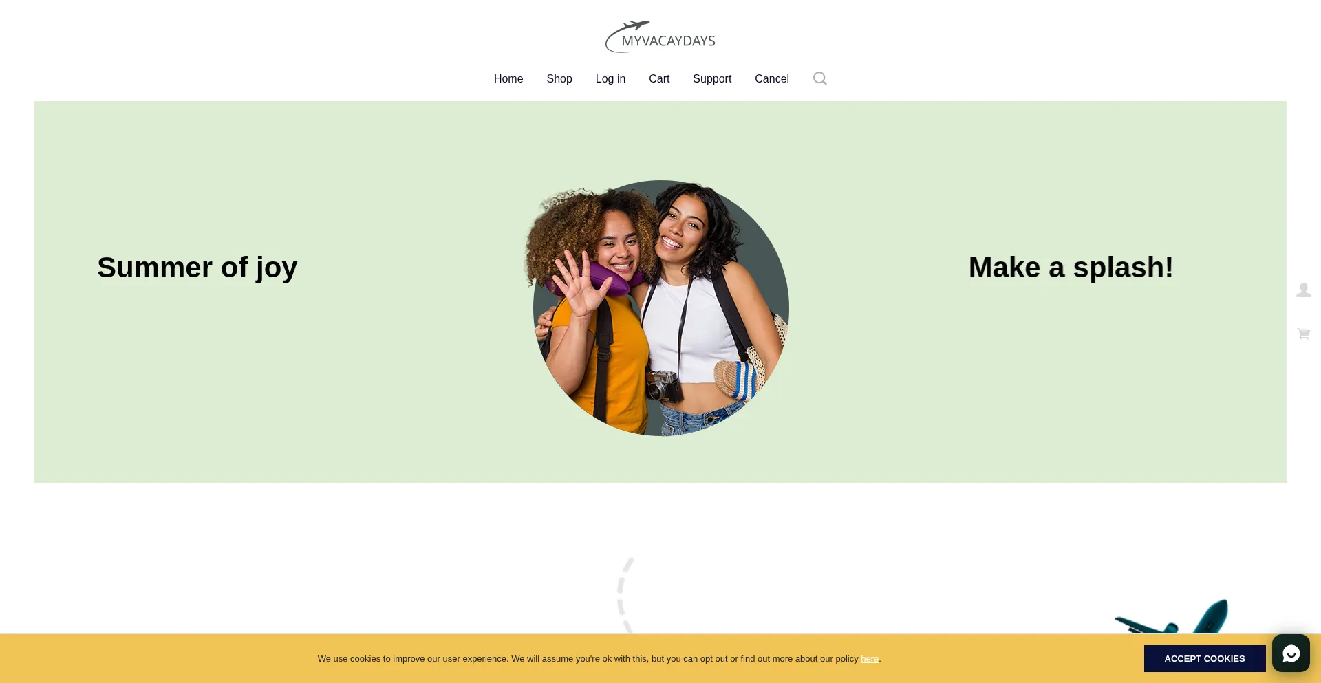 Myvacaydays.com Screenshot