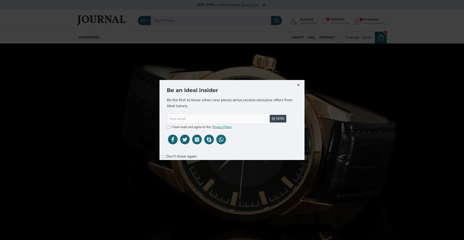 Website screenshot of Mywatchwrist.xyz
