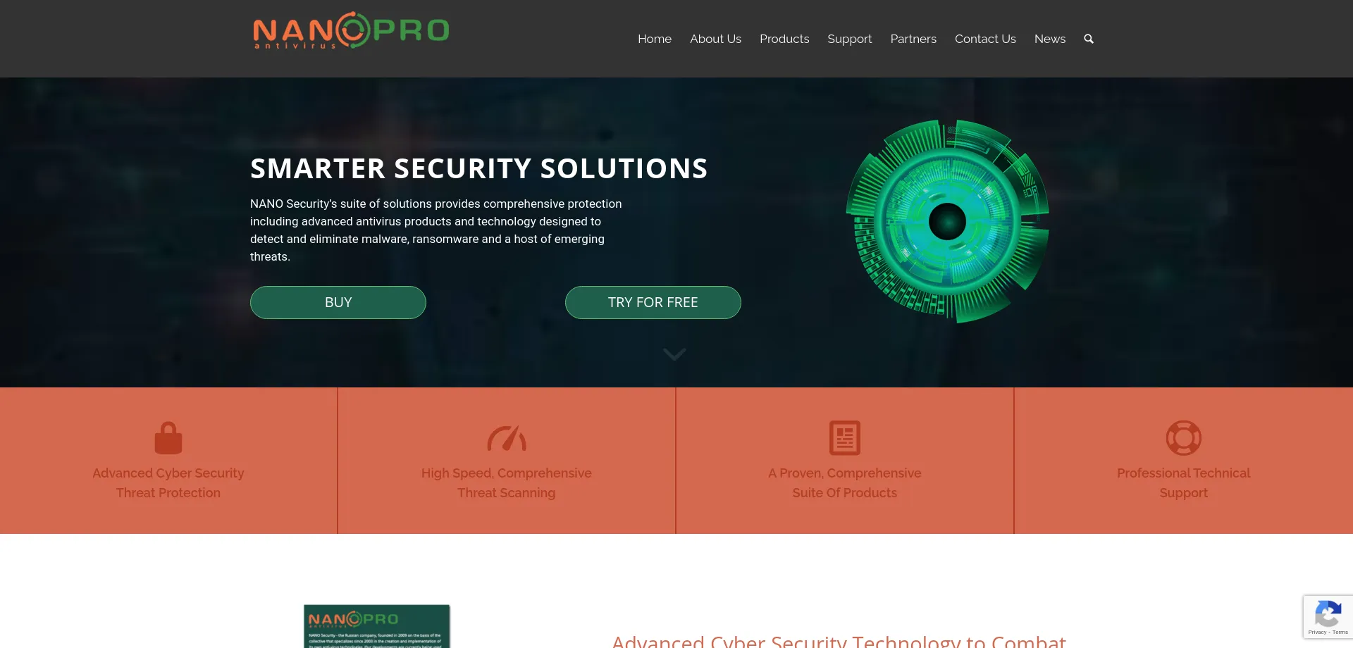 Website screenshot of Nano-av.com