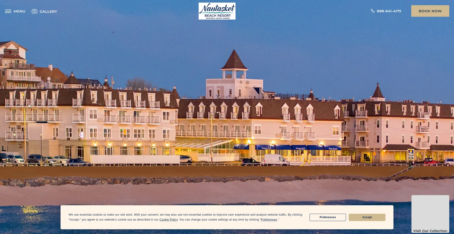 Website screenshot of Nantasketbeachresort.com