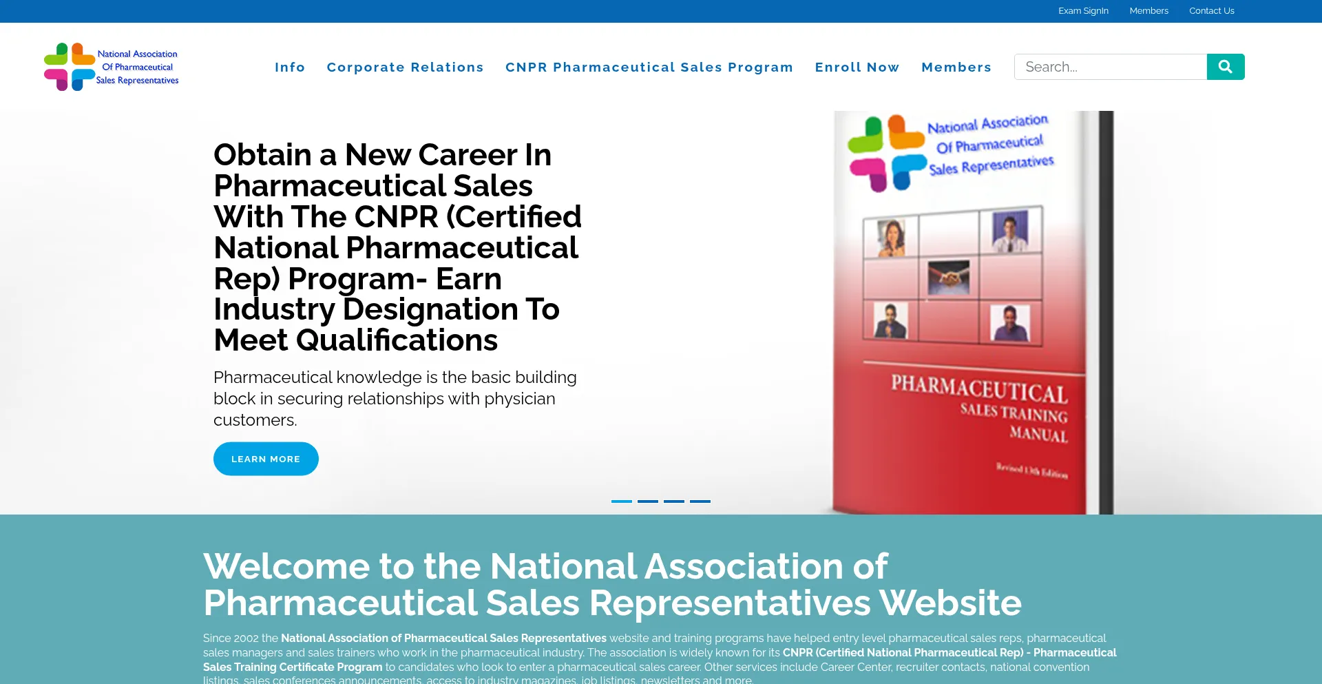 Website screenshot of Napsronline.org