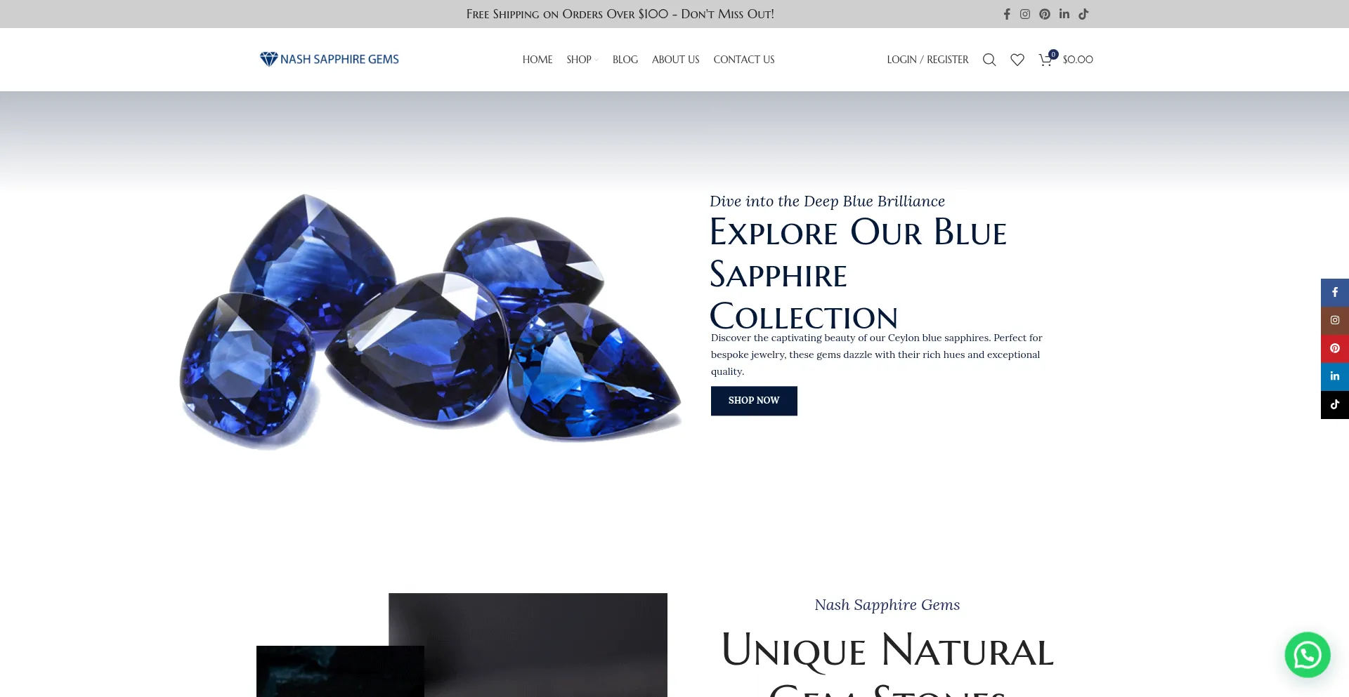 Nashsapphiregems.com 安全可靠吗？