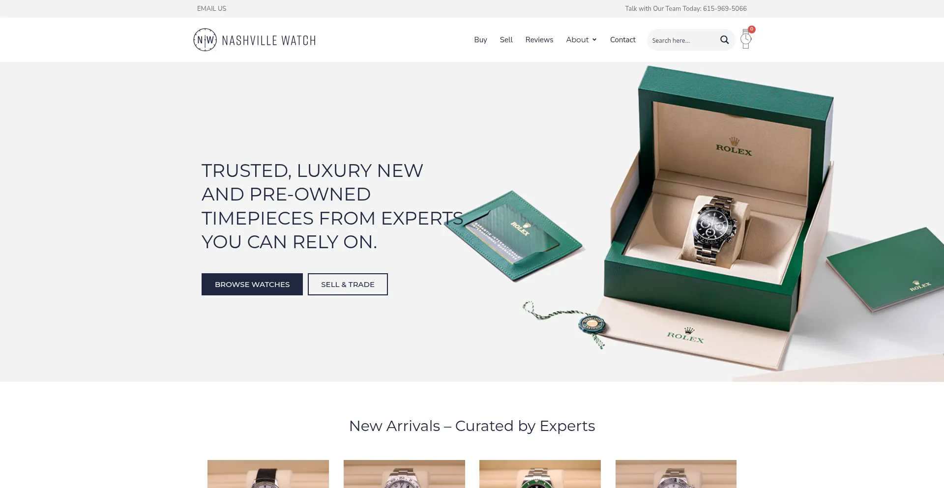 Website screenshot of Nashvillewatch.com