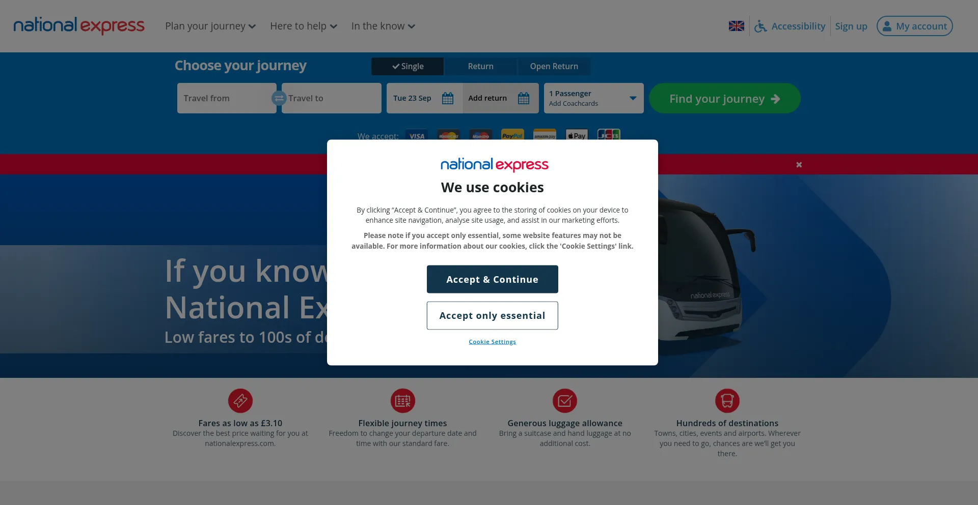 Nationalexpress.com Screenshot