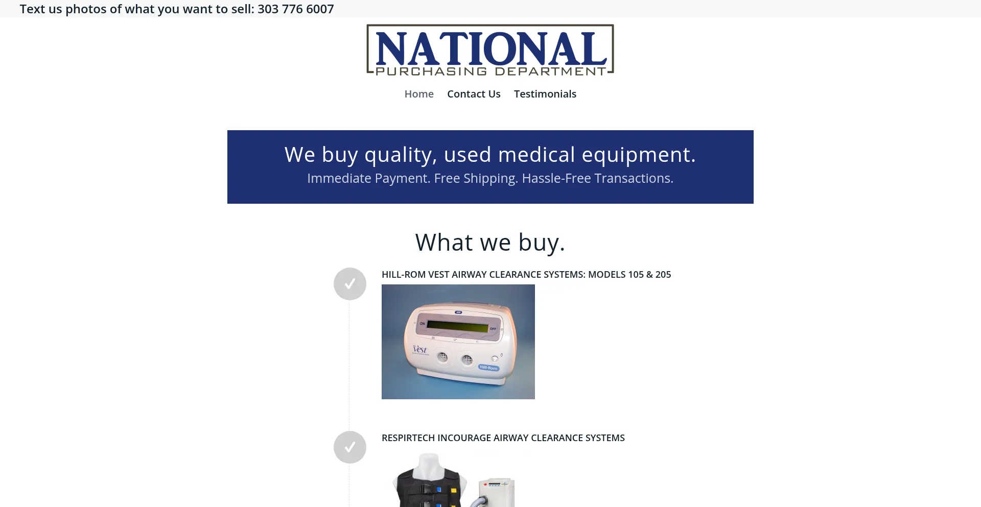 Nationalpurchasingdepartment.com Screenshot