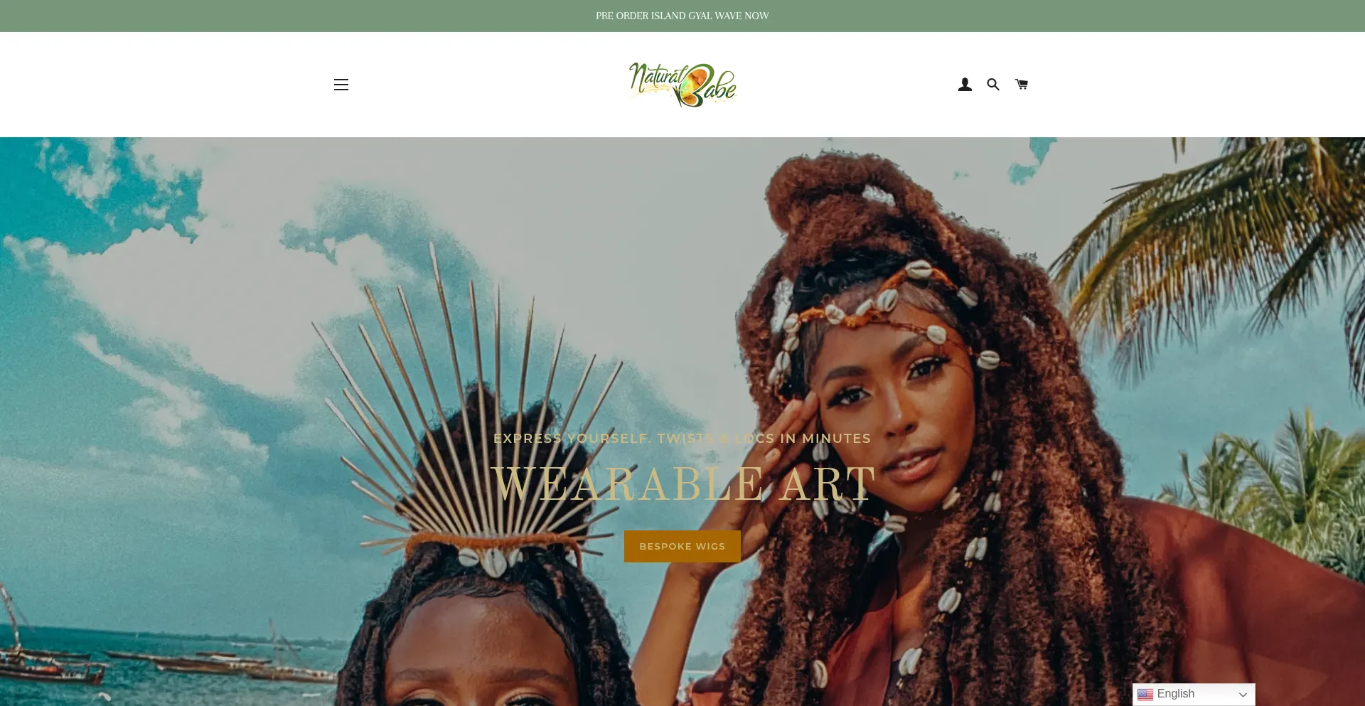 Website screenshot of Naturalbabeco.com