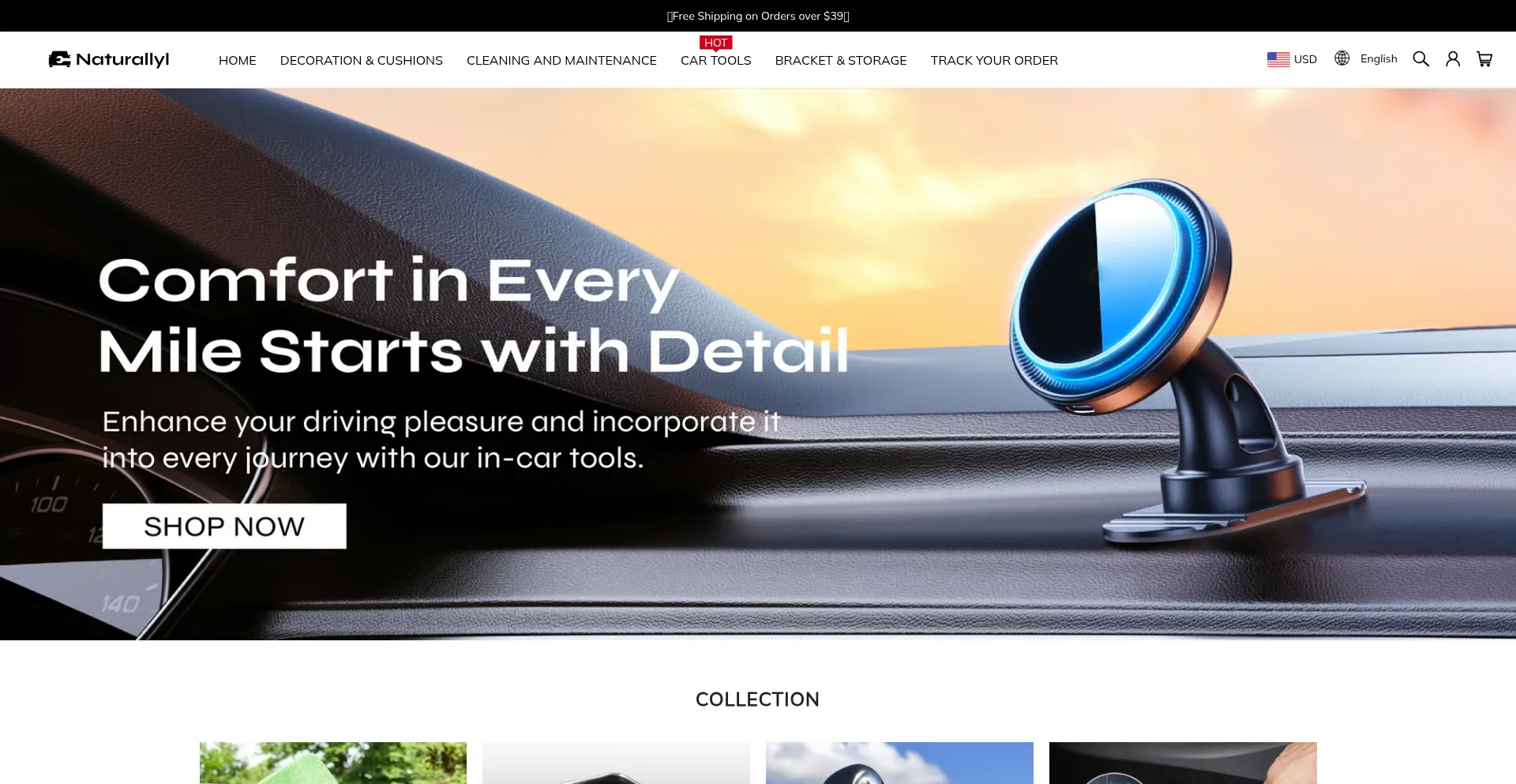 Website screenshot of Naturallyl.com