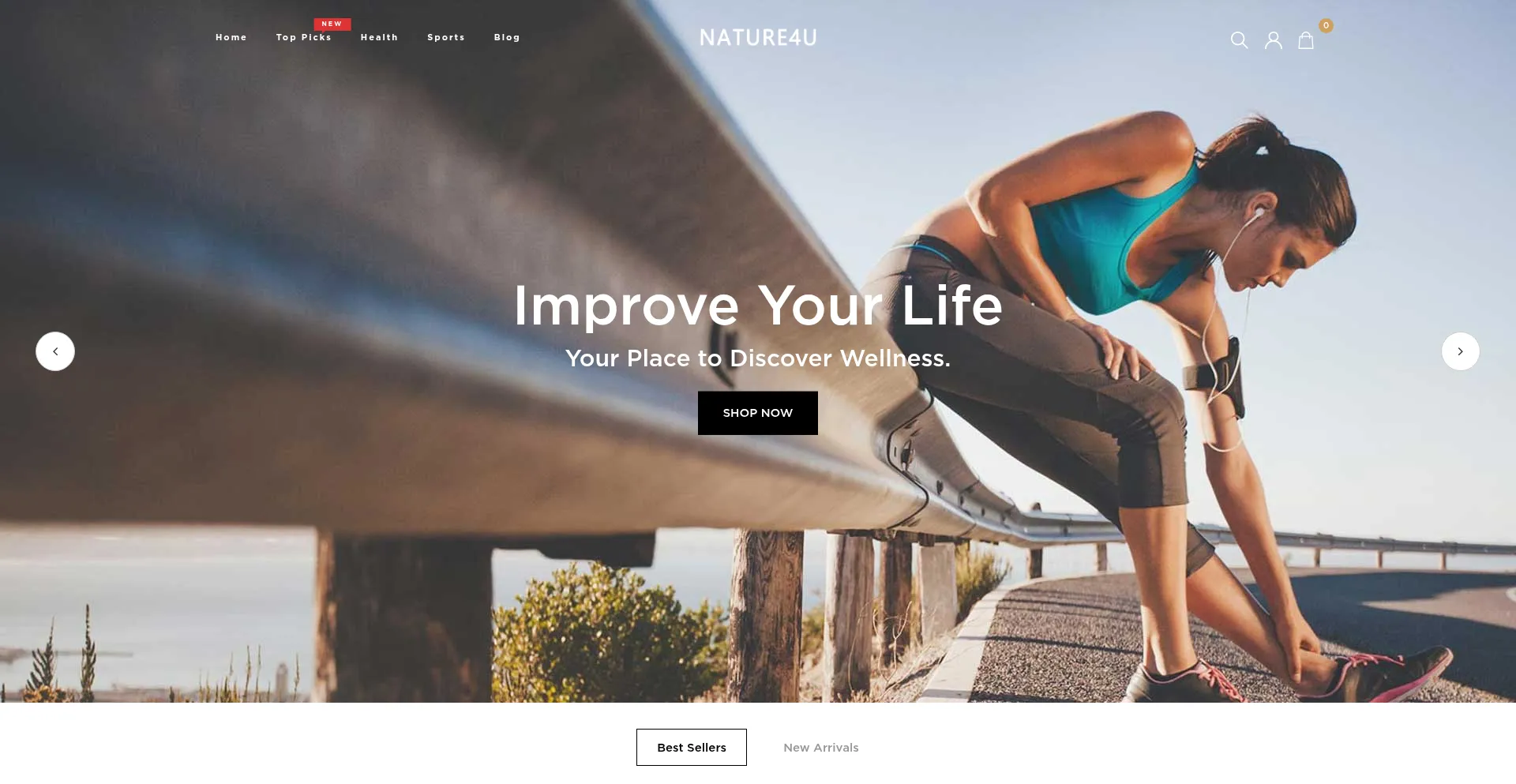 Website screenshot of Nature4u.us