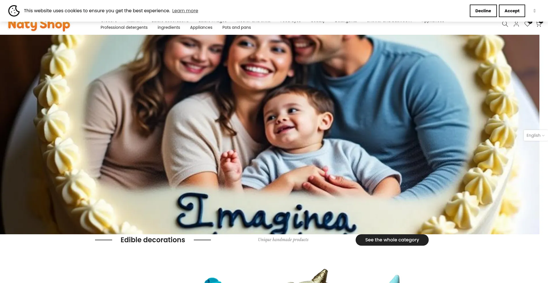 Website screenshot of Natyshop.com