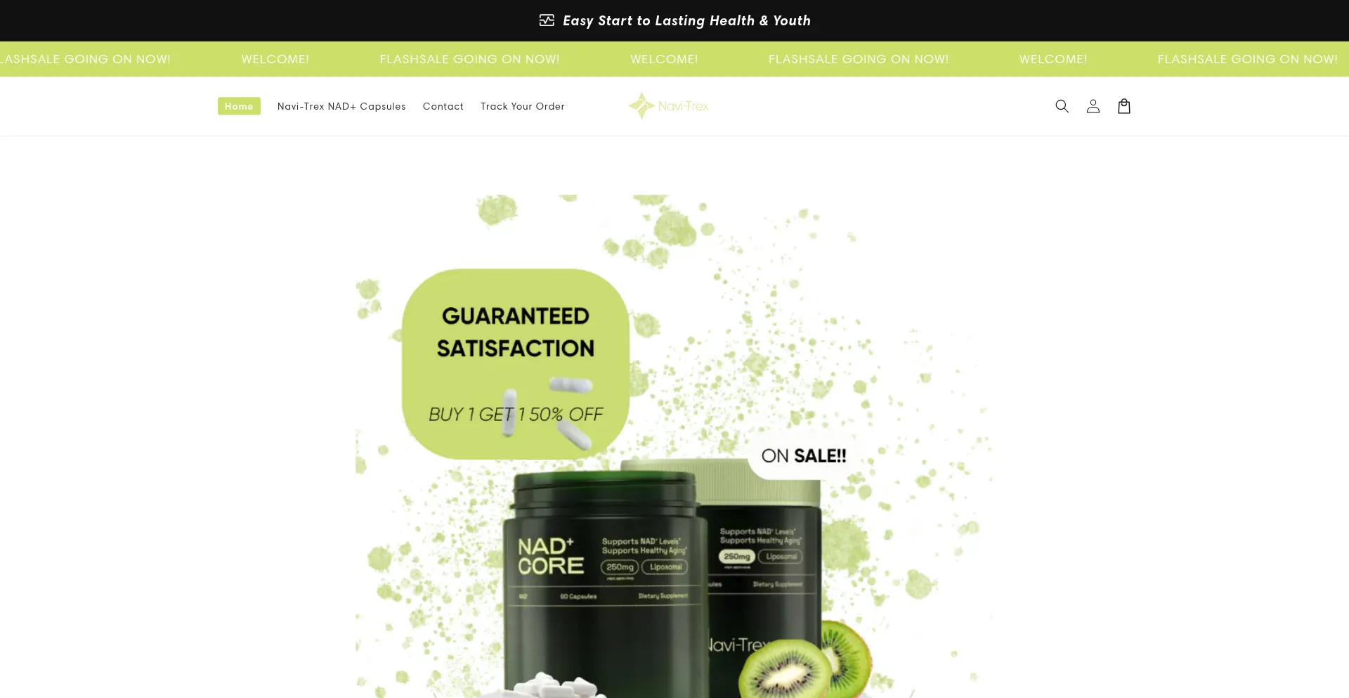 Website screenshot of Navitrex.shop