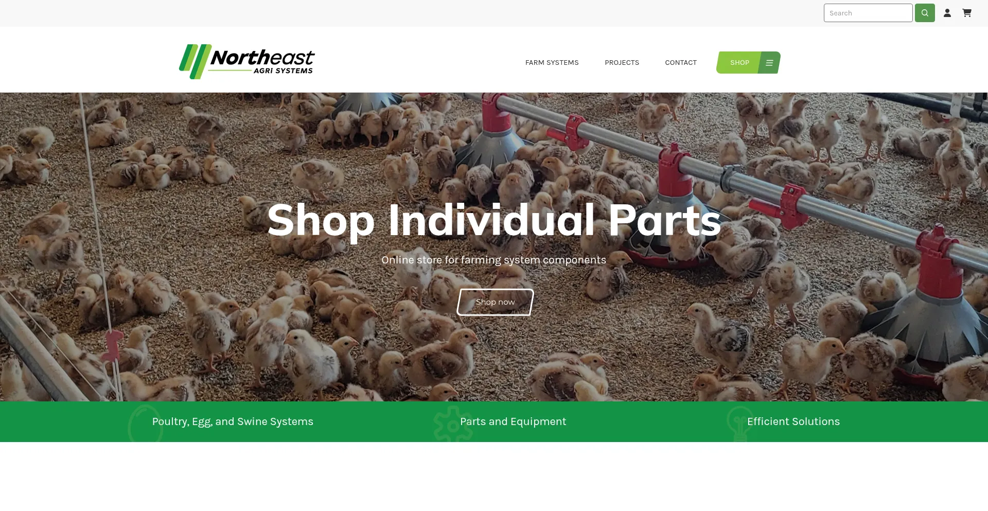 Website screenshot of Neagri.com