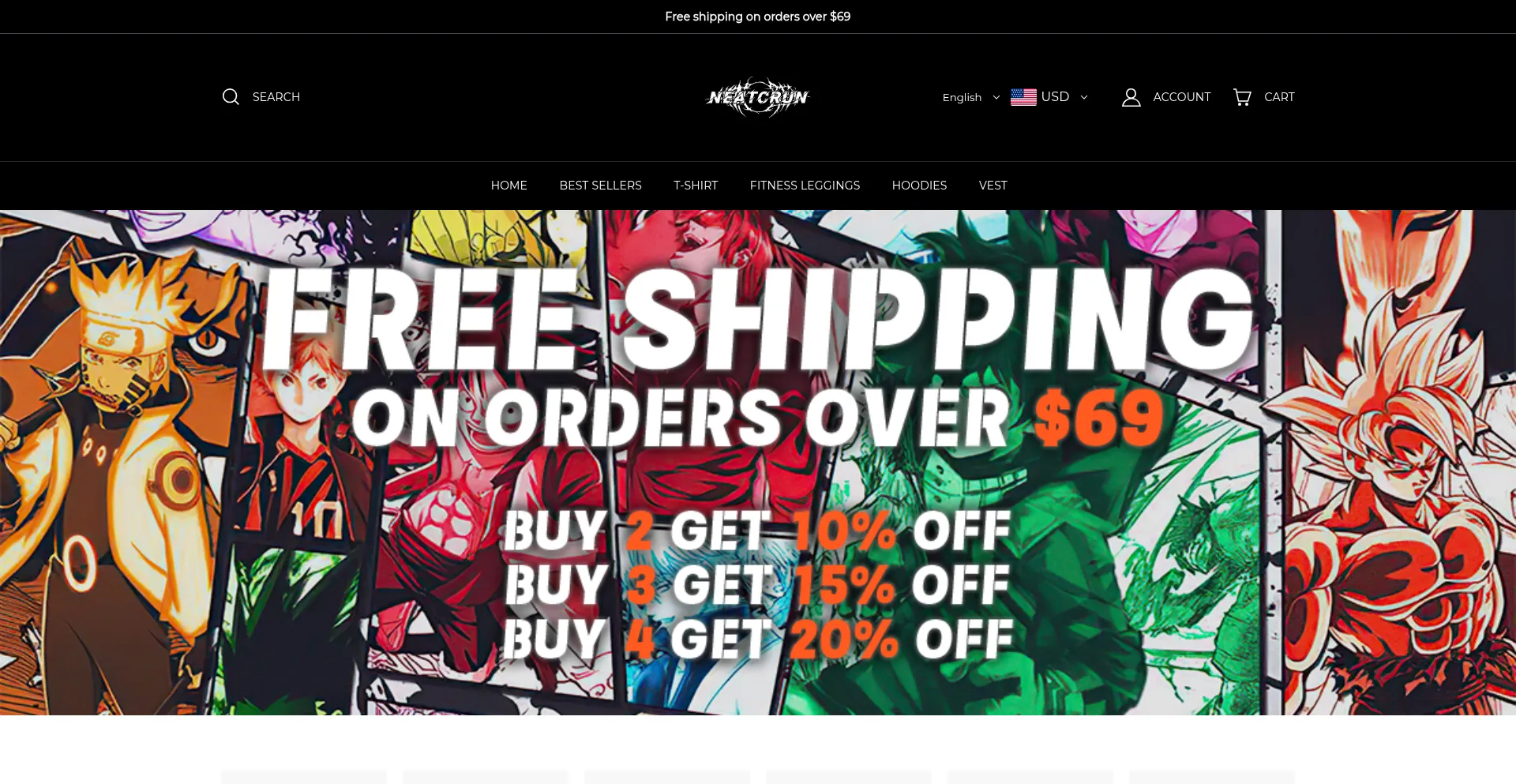 Website screenshot of Neatcrun.com