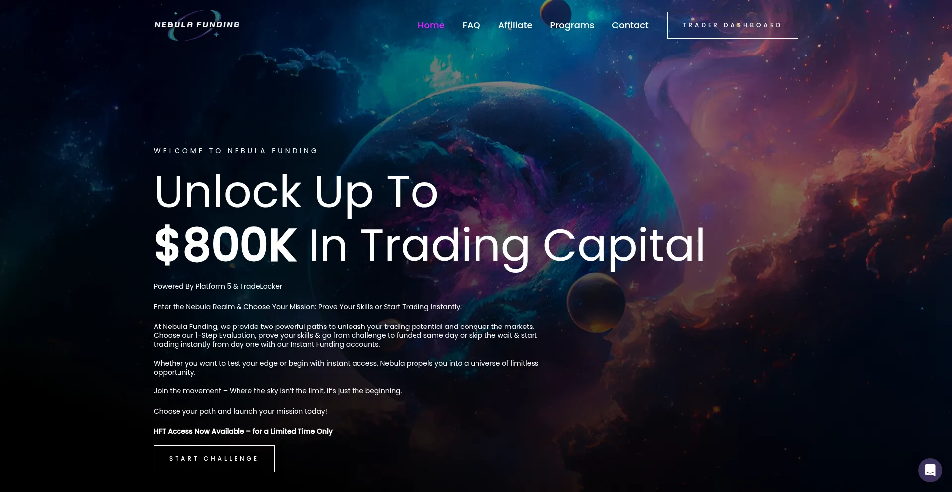 Nebula-funding.com Screenshot