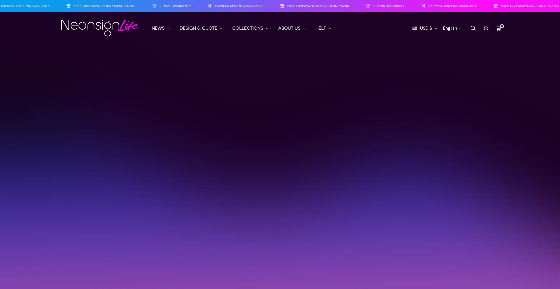 Neonsignlife.com Screenshot