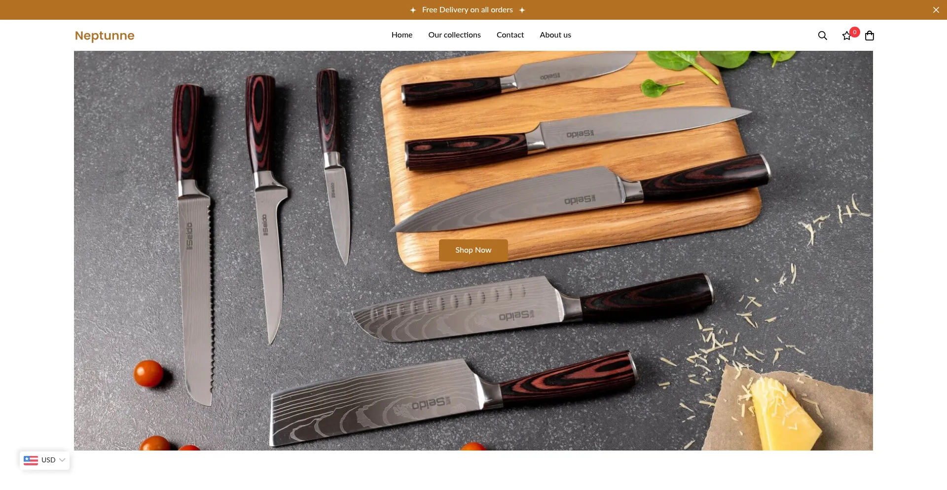 Website screenshot of Neptunnechop.com