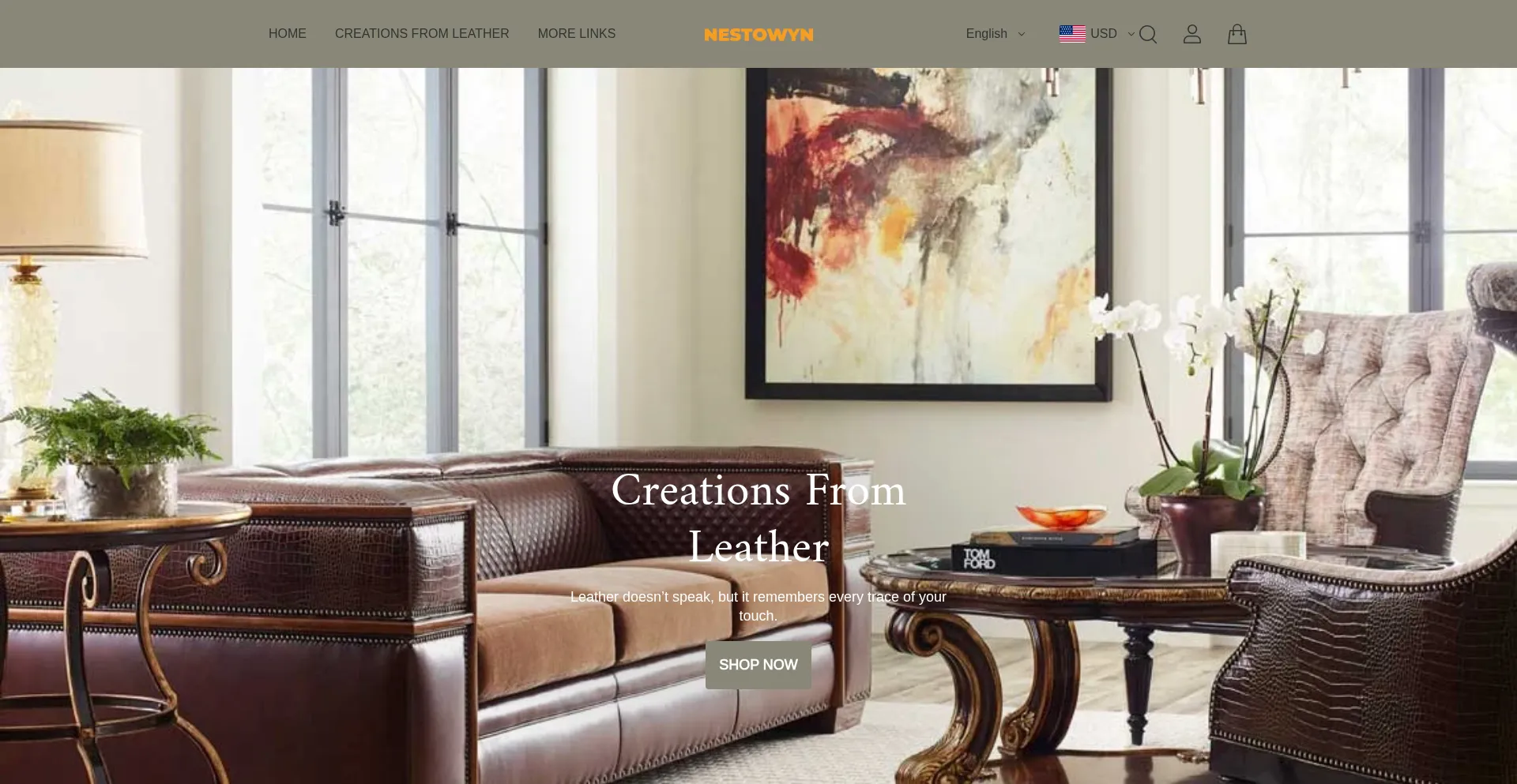 Website screenshot of Nestowyn.com