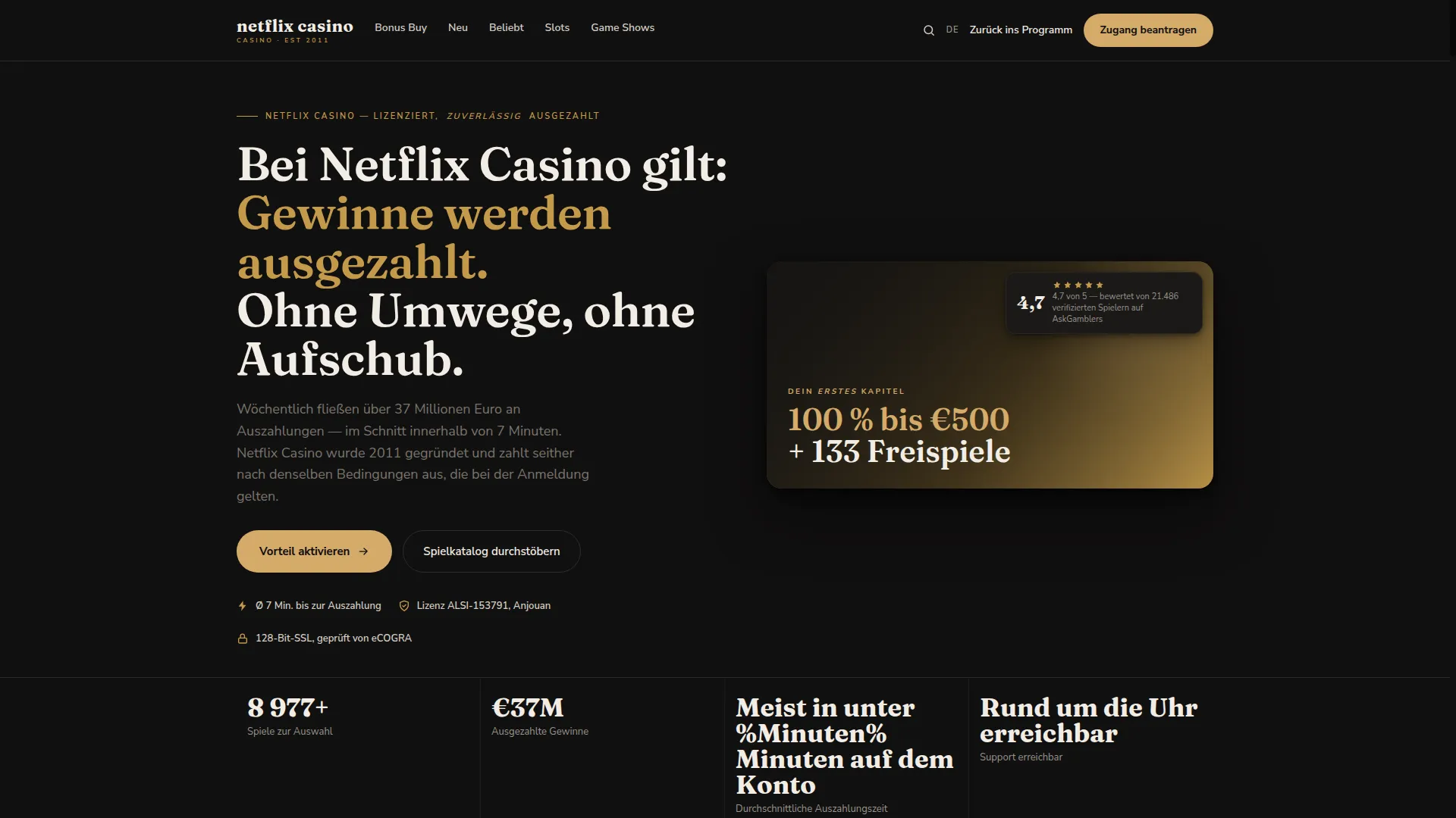 Netflix-casino.at