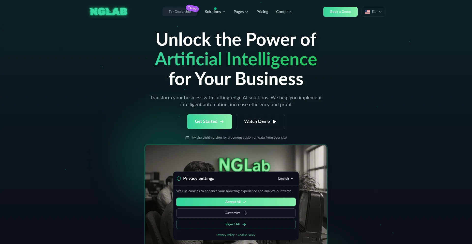 Website screenshot of Neurogenlab.de