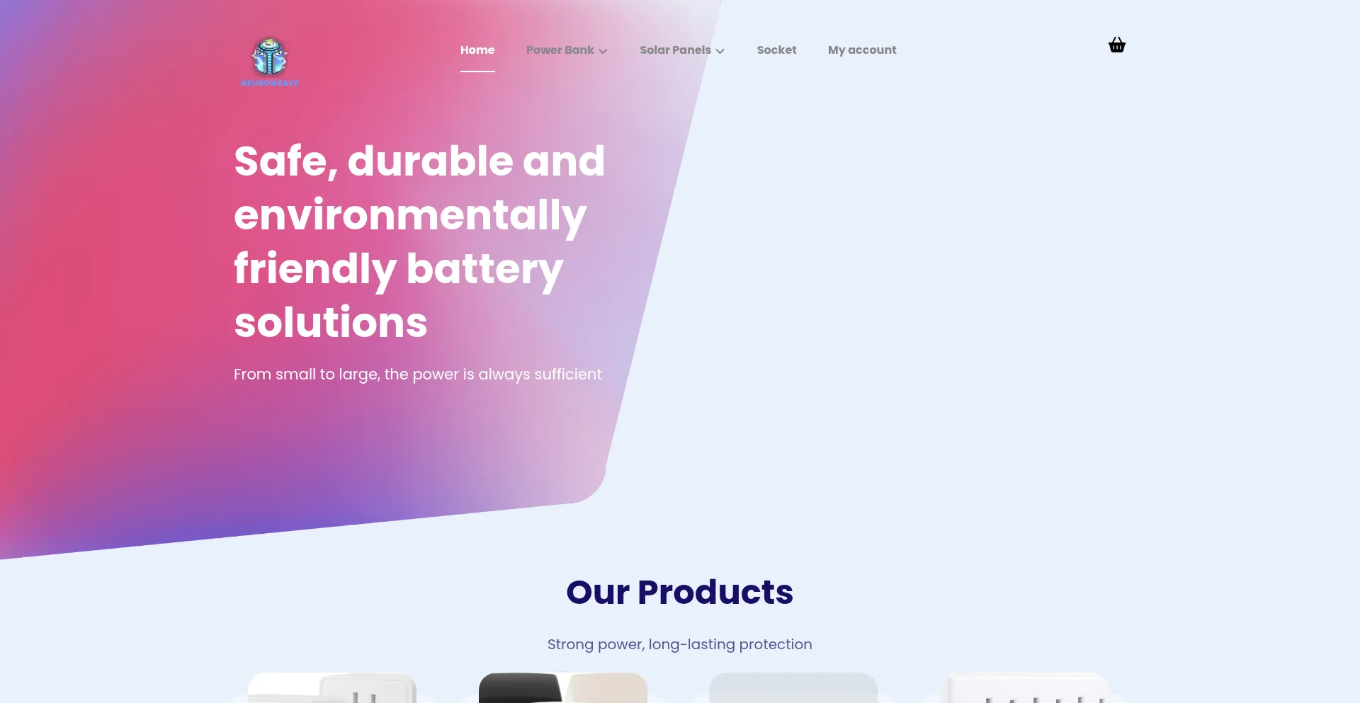 Website screenshot of Neuroweavedevices.shop