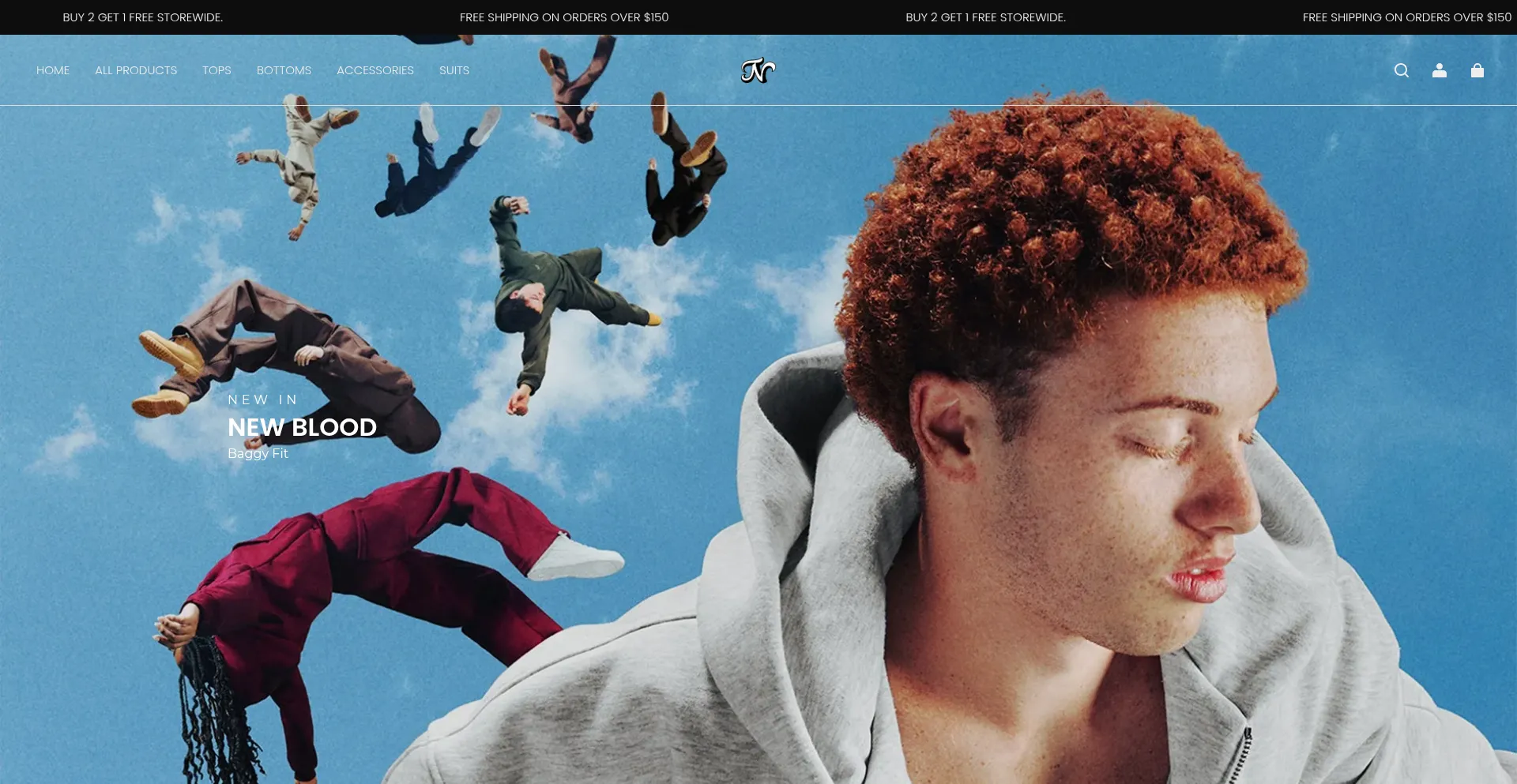 Website screenshot of Newblood66.com