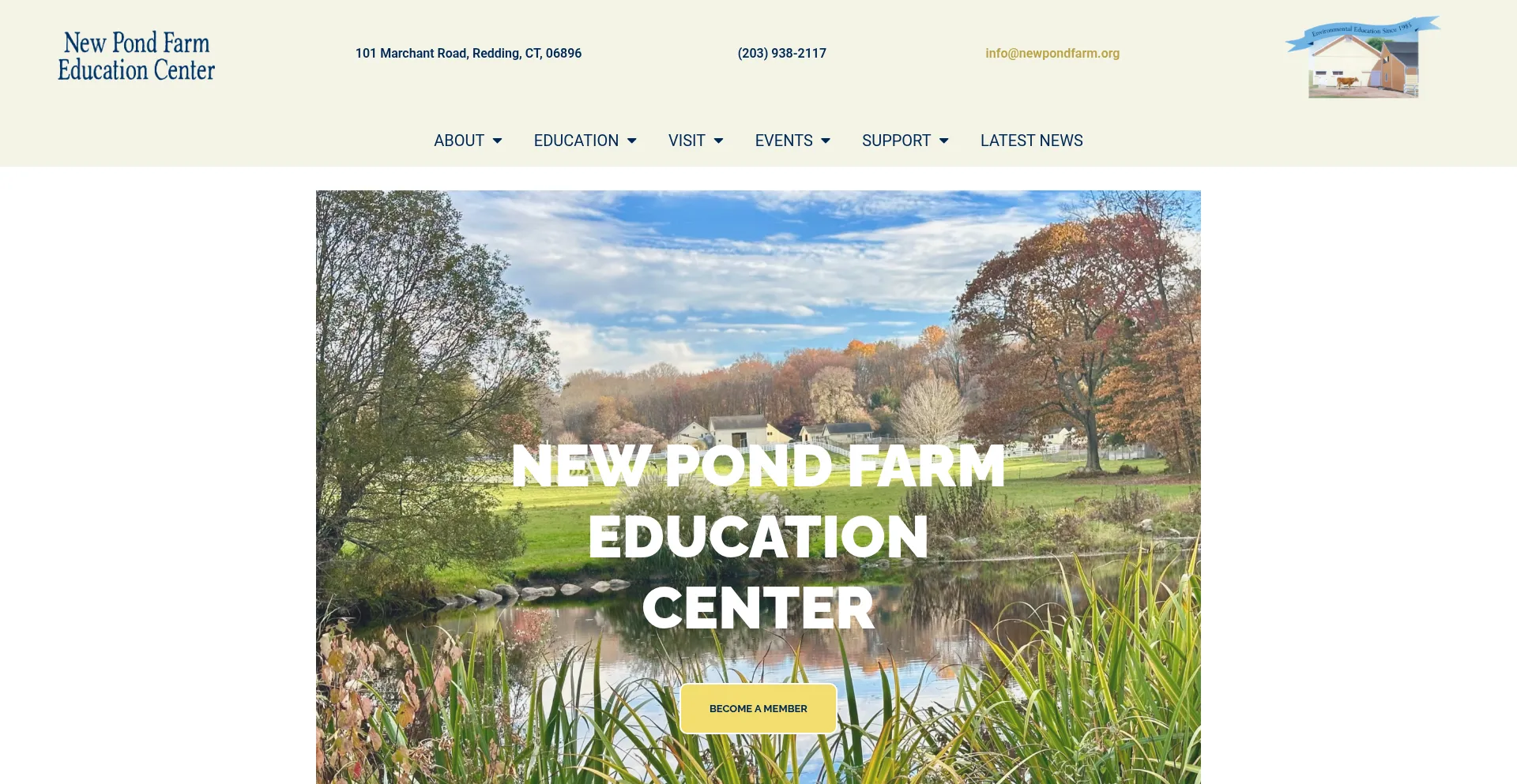 Newpondfarm.org Screenshot
