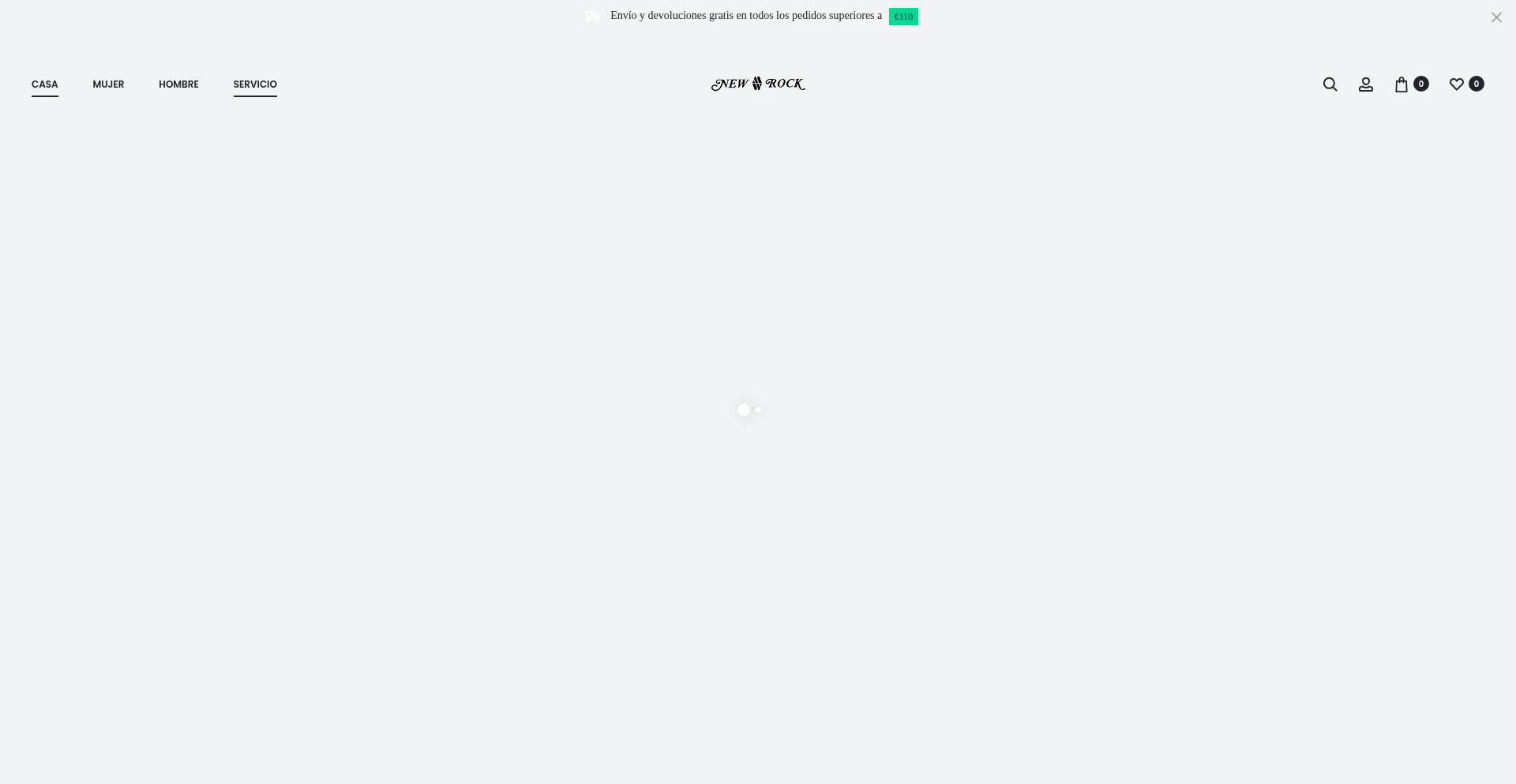 Website screenshot of Newrocks.es